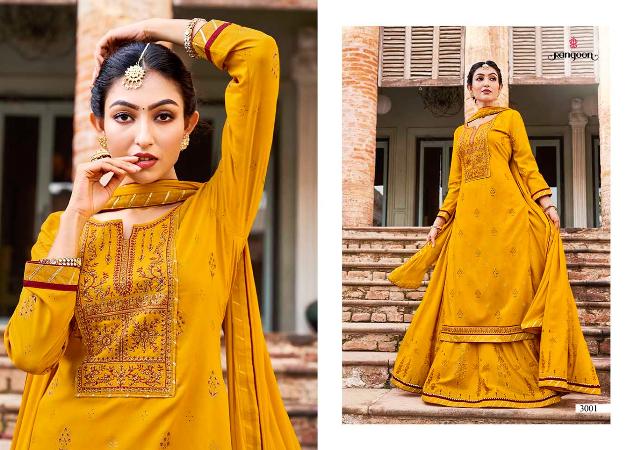Rangoon Natraj Vol 4 Rayon Ethnic Wear Ready-made Salwar Suits Catalog