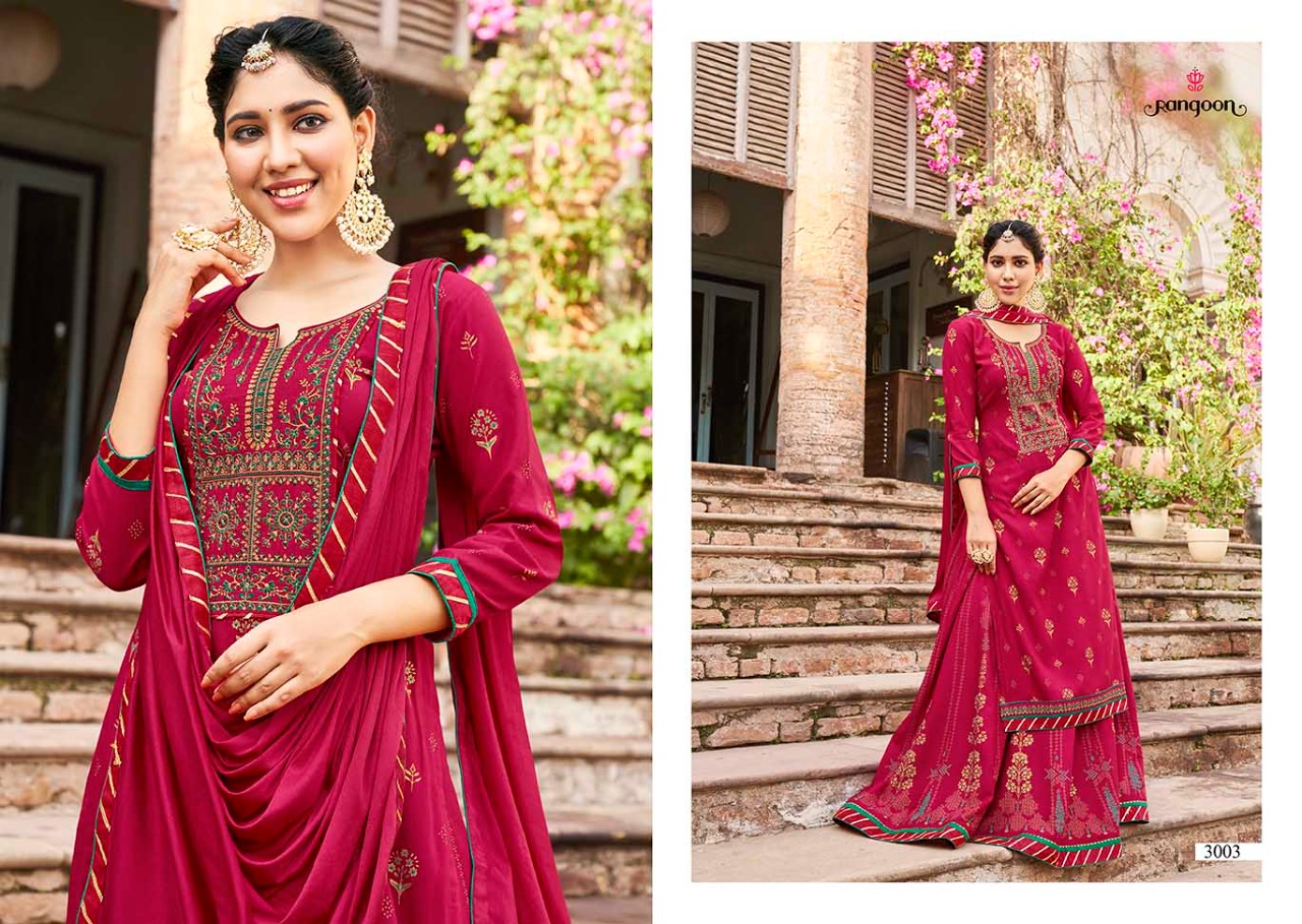Rangoon Natraj Vol 4 Rayon Ethnic Wear Ready-made Salwar Suits Catalog