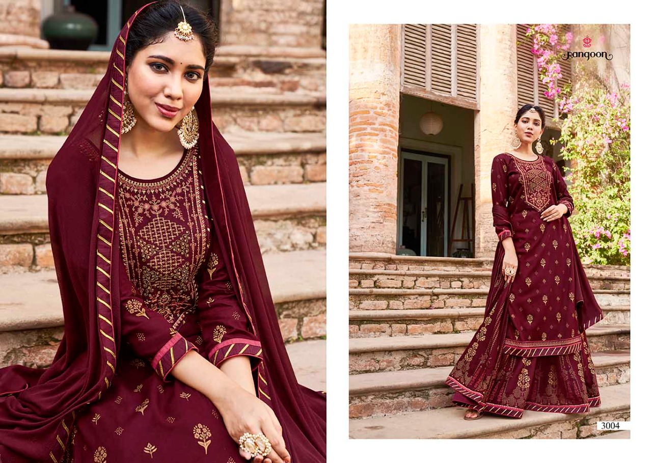 Rangoon Natraj Vol 4 Rayon Ethnic Wear Ready-made Salwar Suits Catalog