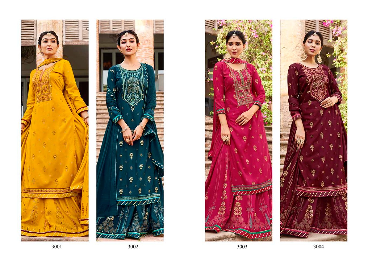 Rangoon Natraj Vol 4 Rayon Ethnic Wear Ready-made Salwar Suits Catalog