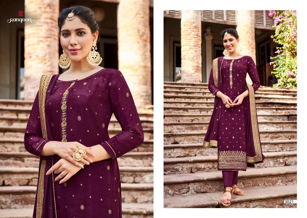 Rangoon Soundrya Designer Silk Ethnic Wear Readymade Salwar Suits Catalog