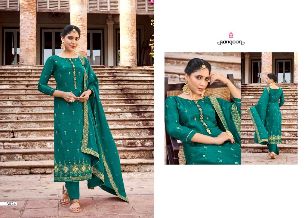 Rangoon Soundrya Designer Silk Ethnic Wear Readymade Salwar Suits Catalog