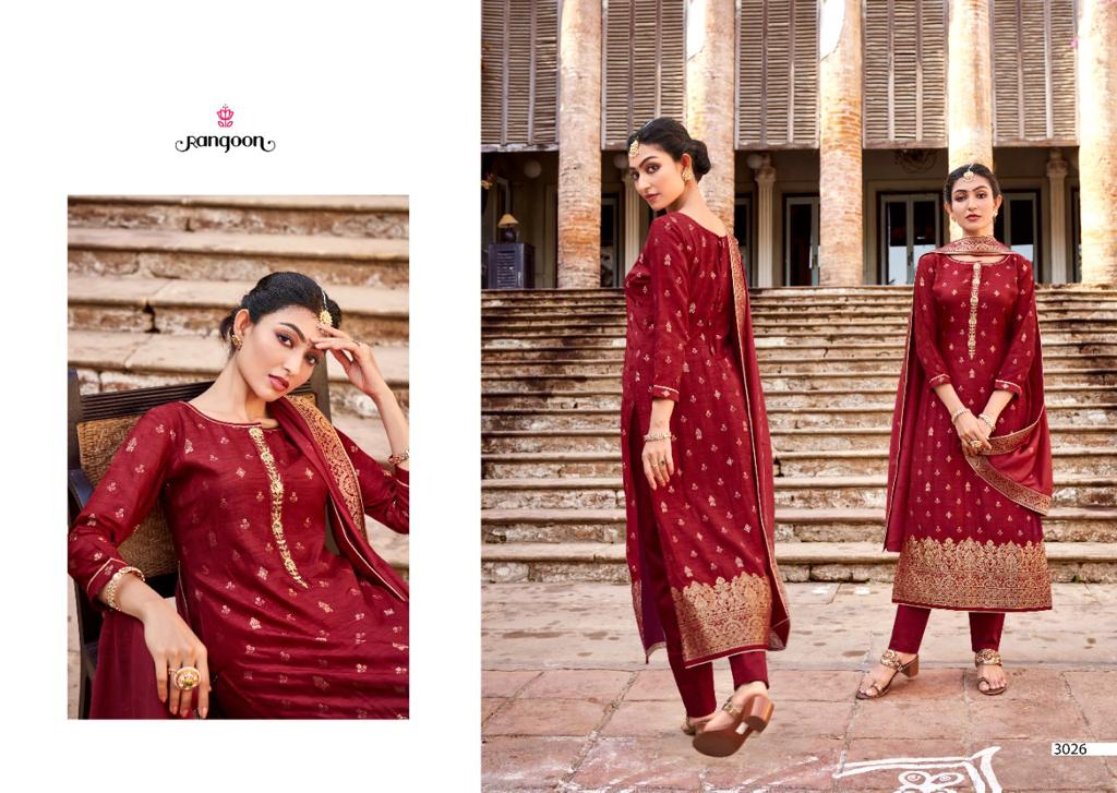 Rangoon Soundrya Designer Silk Ethnic Wear Readymade Salwar Suits Catalog