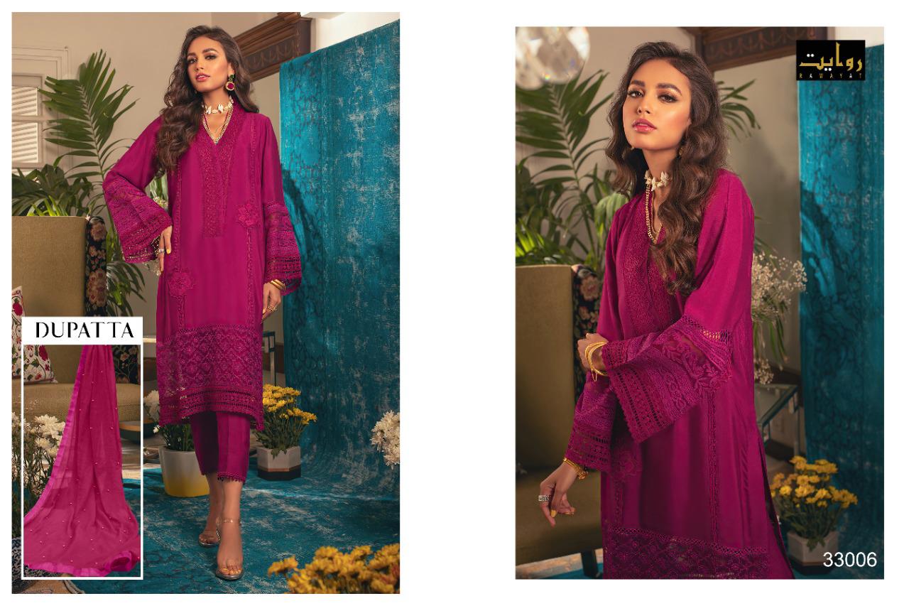 Rawayat Alzohaib Vol 3 Designer Cotton Embroidery Pakistani Salwar Suits Catalog