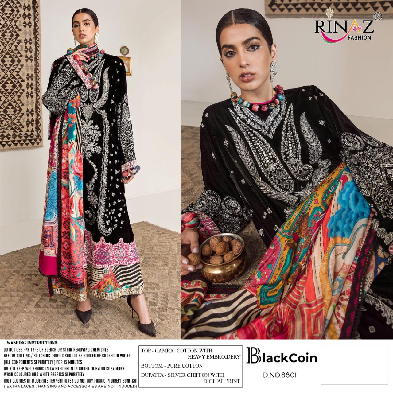 Rinaz Black Coin Festival Wear Pakistani Salwar Kameez  Catalog