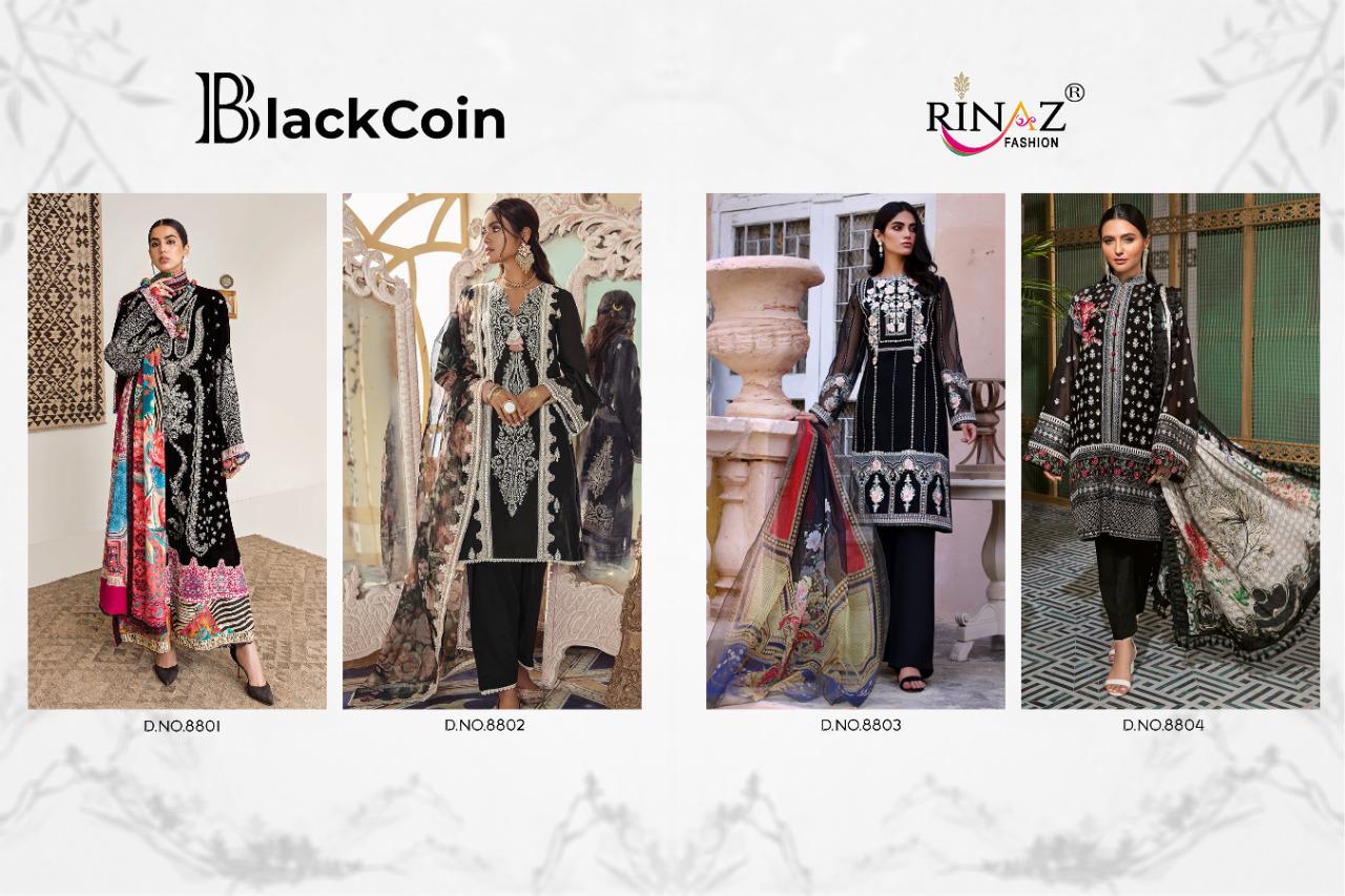 Rinaz Black Coin Festival Wear Pakistani Salwar Kameez  Catalog