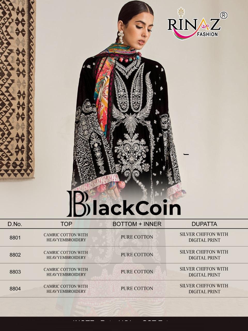 Rinaz Black Coin Festival Wear Pakistani Salwar Kameez  Catalog