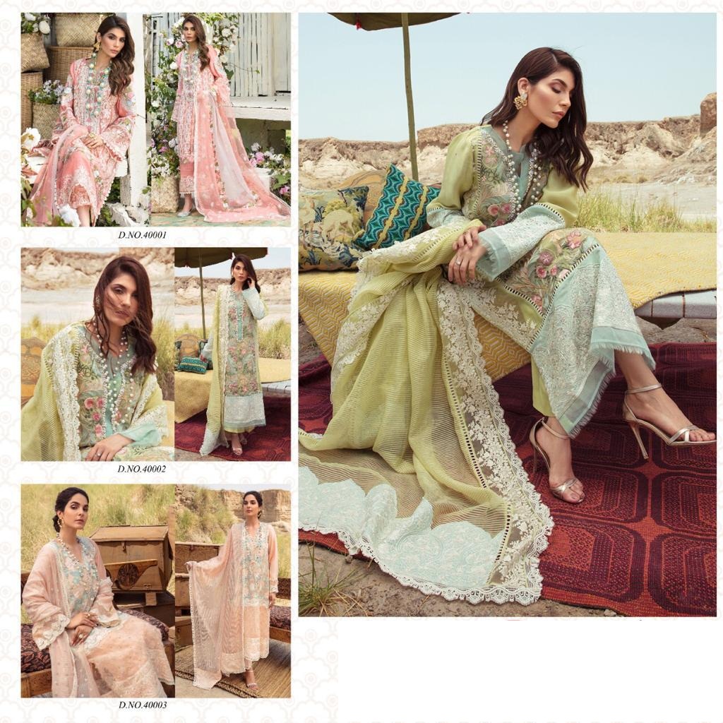 Rosemeen Crimson Cotton Lawn Embroidery Worked Pakistani Suits