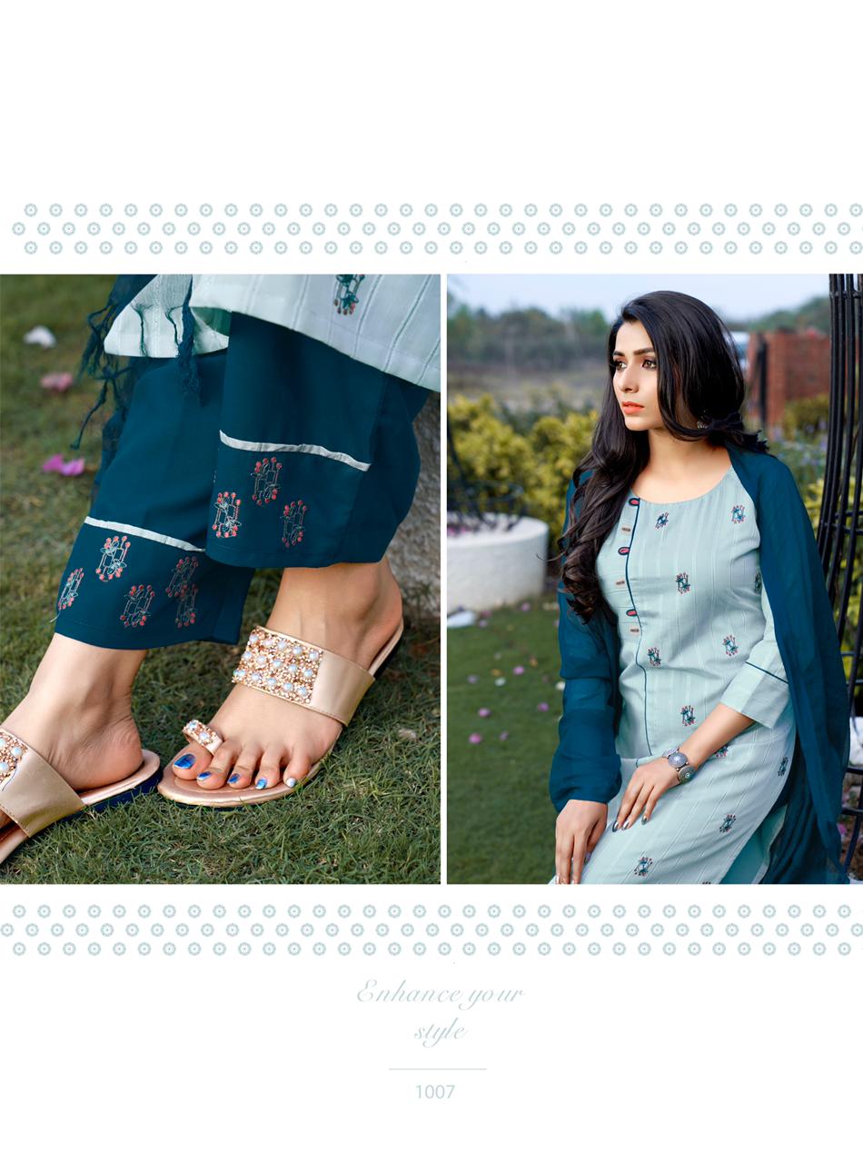 Rt Vasant Vol 2 Kurti With Bottom And Dupatta (3 Pieces) Buy Ladies Kurtis Wholesaler