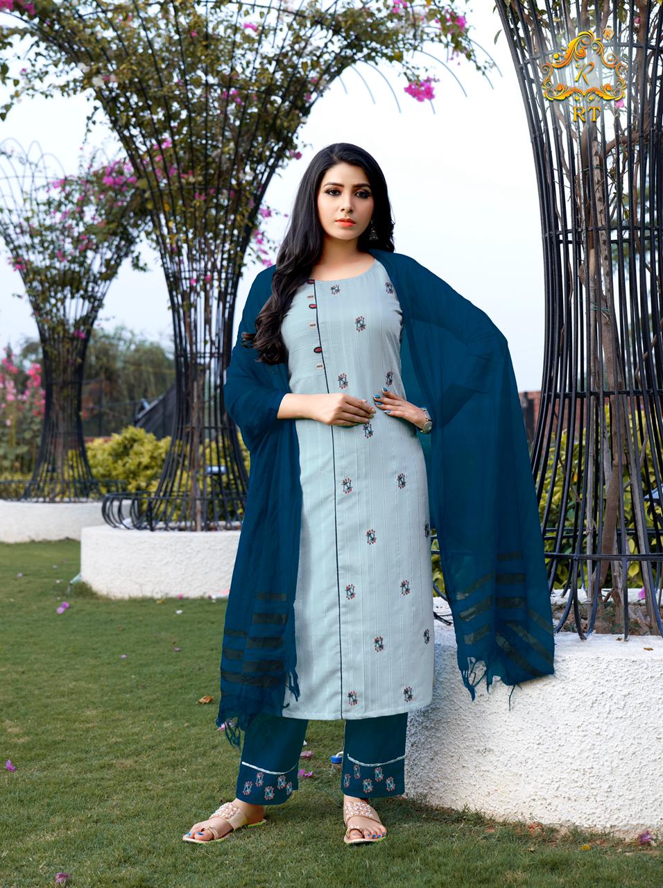 Rt Vasant Vol 2 Kurti With Bottom And Dupatta (3 Pieces) Buy Ladies Kurtis Wholesaler