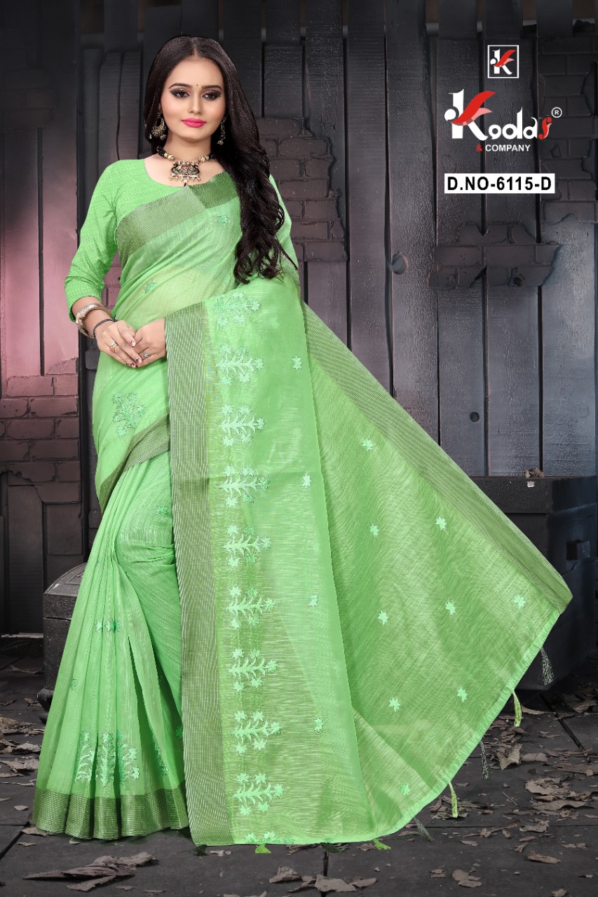 Kodas Ruhani 6115 Casual Wear Cotton Sarees Catalog