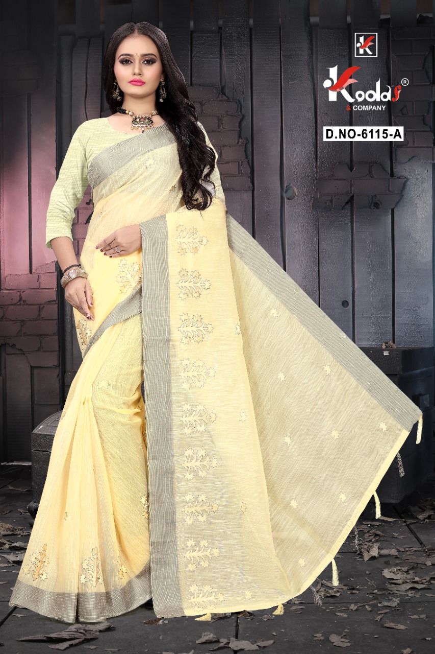 Kodas Ruhani 6115 Casual Wear Cotton Sarees Catalog