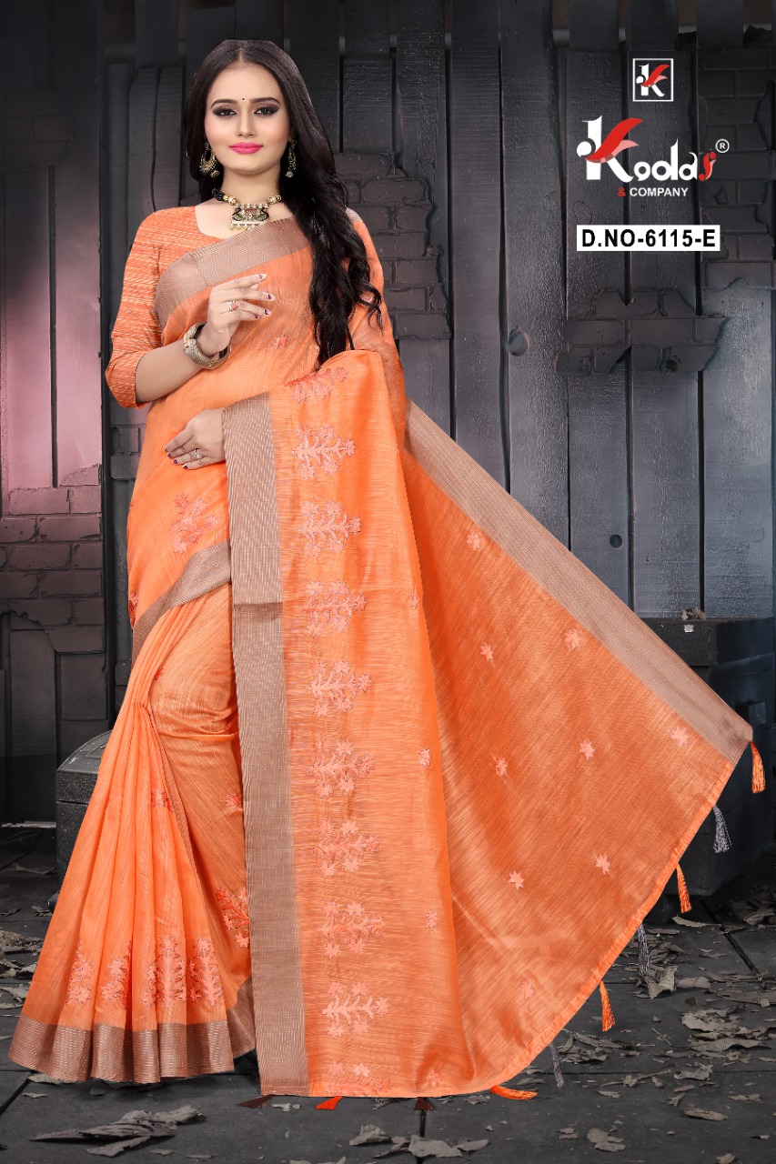 Kodas Ruhani 6115 Casual Wear Cotton Sarees Catalog