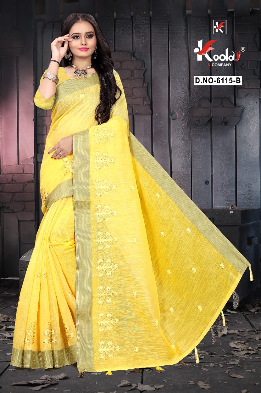 Kodas Ruhani 6115 Casual Wear Cotton Sarees Catalog