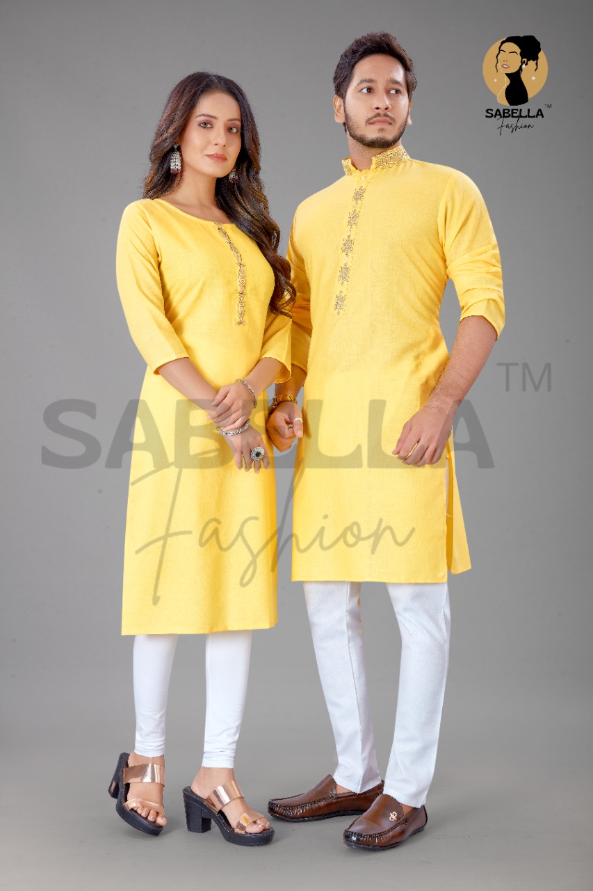 Sabella Fashion Couple Kurta Vol 4  Buy Kurtis & Kurtas Couple Trendy Stylish Collection