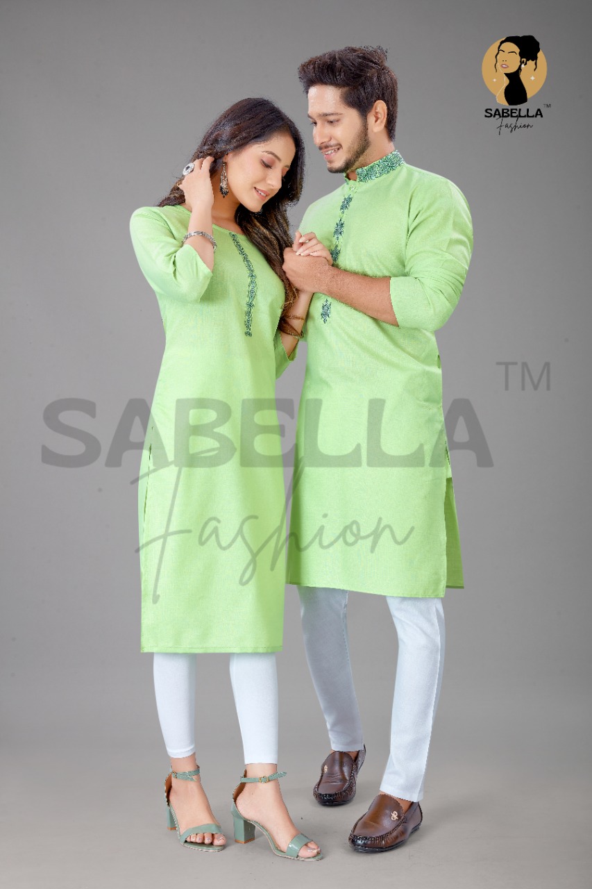 Sabella Fashion Couple Kurta Vol 4  Buy Kurtis & Kurtas Couple Trendy Stylish Collection