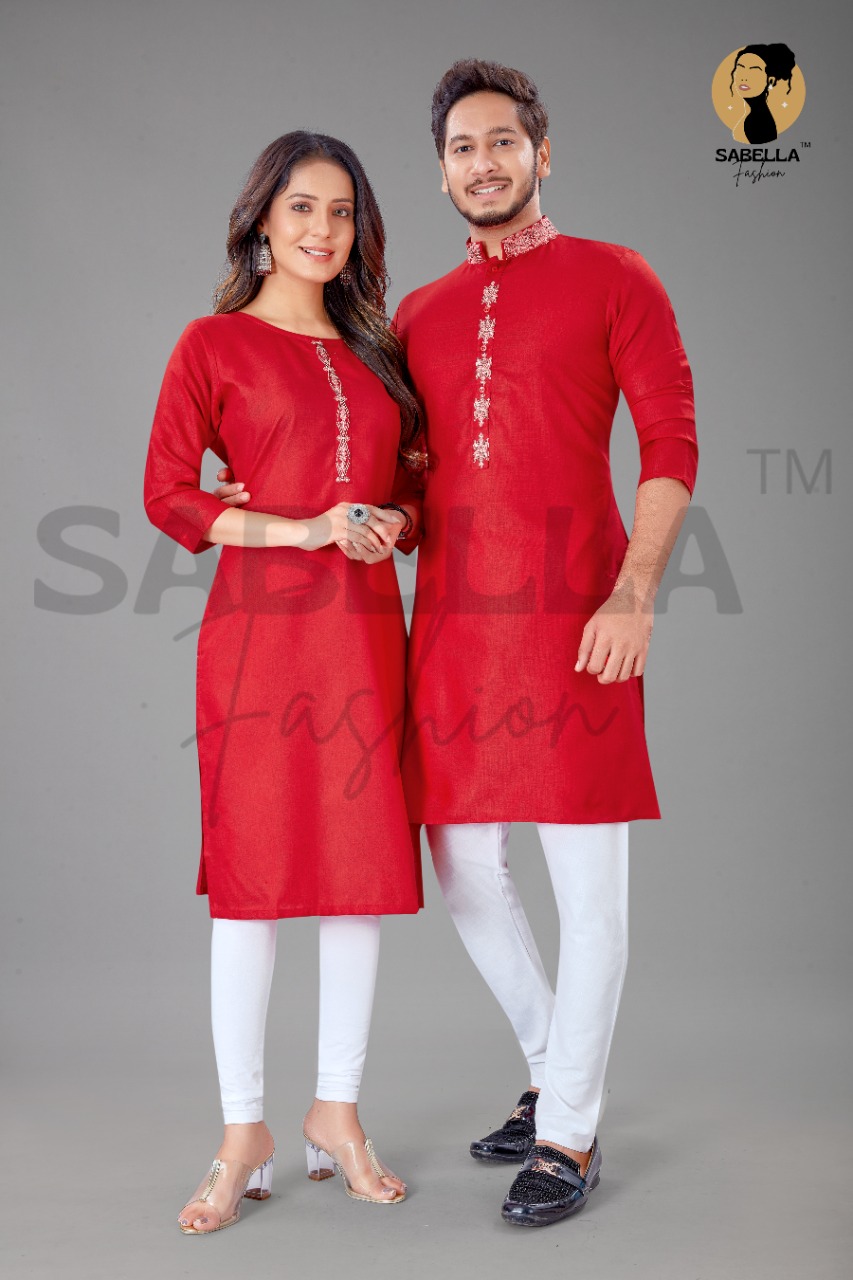 Sabella Fashion Couple Kurta Vol 4  Buy Kurtis & Kurtas Couple Trendy Stylish Collection