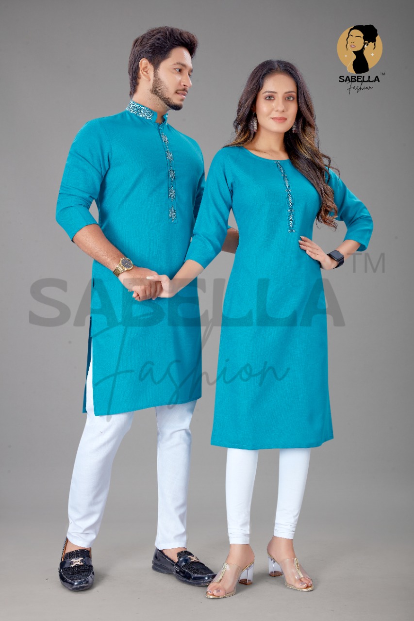 Sabella Fashion Couple Kurta Vol 4  Buy Kurtis & Kurtas Couple Trendy Stylish Collection