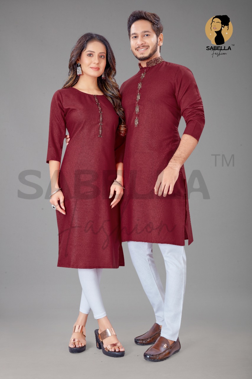 Sabella Fashion Couple Kurta Vol 4  Buy Kurtis & Kurtas Couple Trendy Stylish Collection