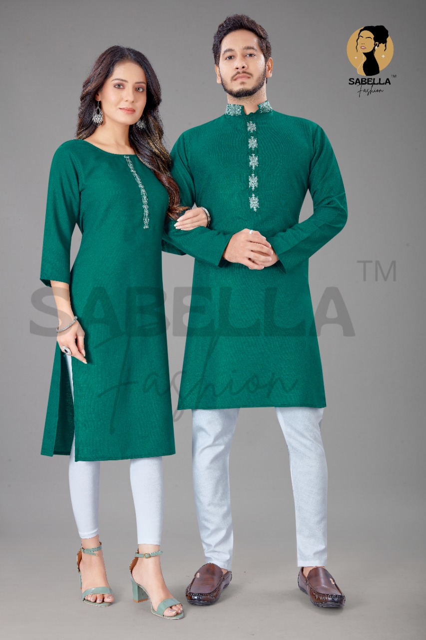 Sabella Fashion Couple Kurta Vol 4  Buy Kurtis & Kurtas Couple Trendy Stylish Collection