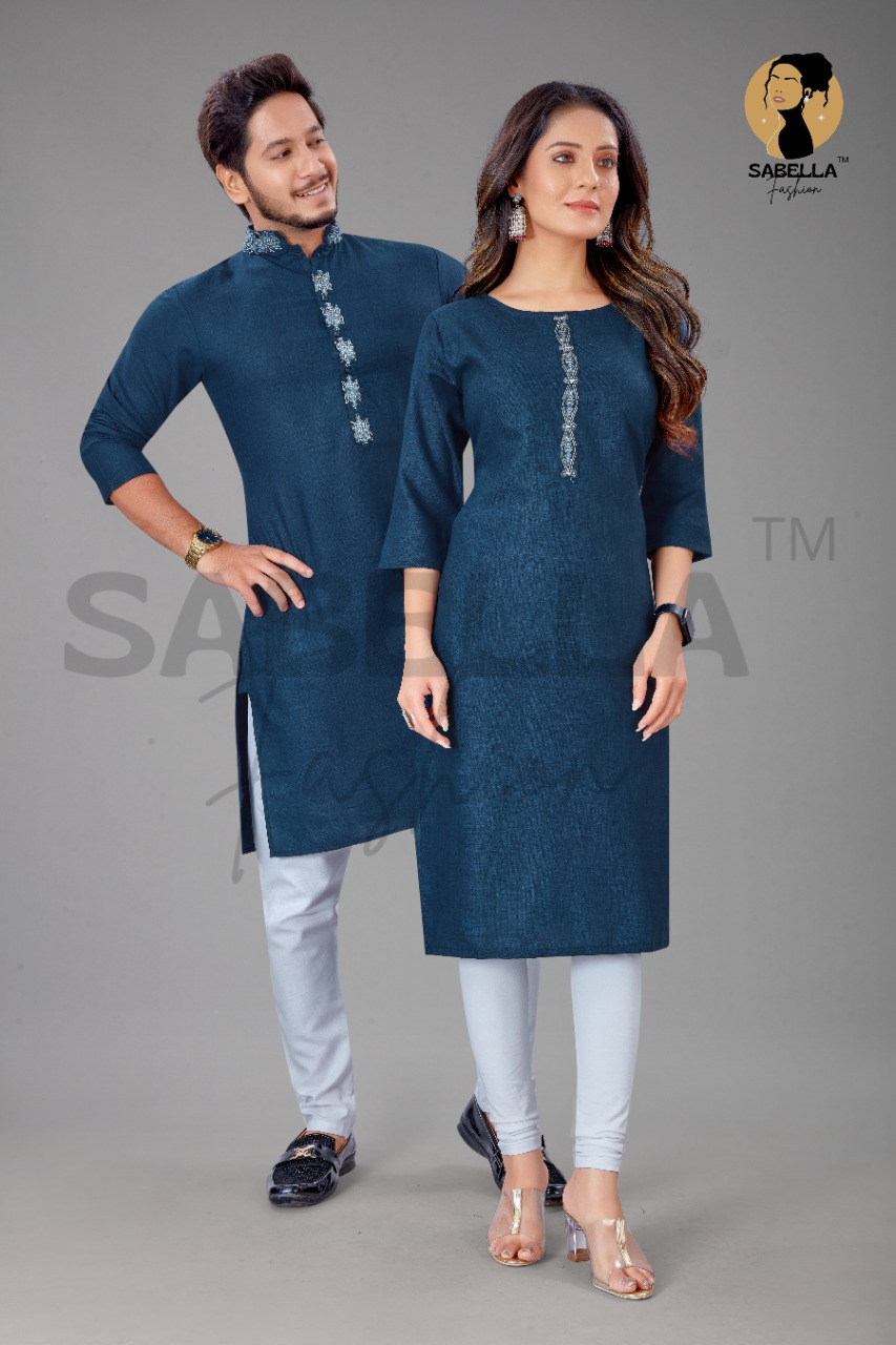 Sabella Fashion Couple Kurta Vol 4  Buy Kurtis & Kurtas Couple Trendy Stylish Collection