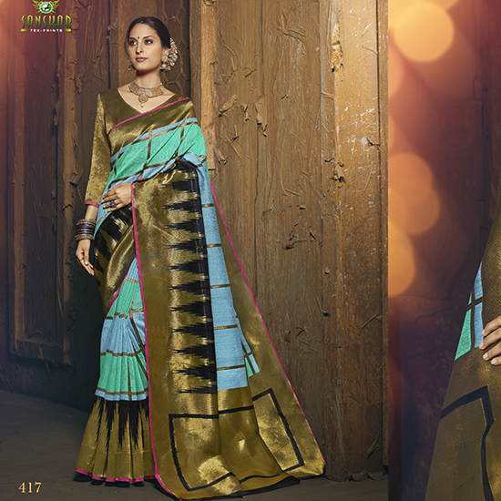 Sanskar Sunri Designer Wear Silk Saree Catalog