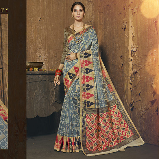 Sanskar Sunri Designer Wear Silk Saree Catalog