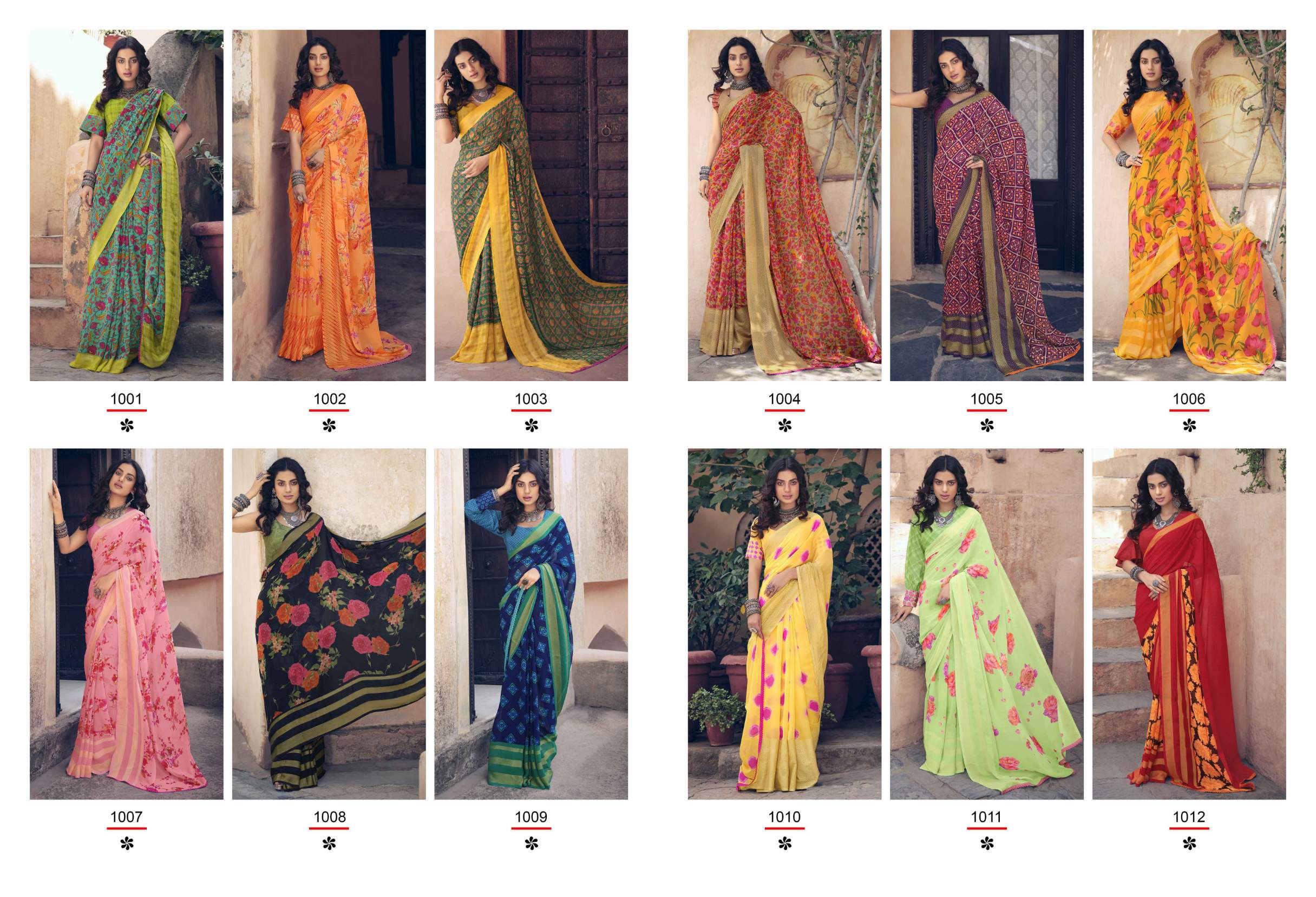 Sanskar Utsah Printed Georegette Sarees Catalog