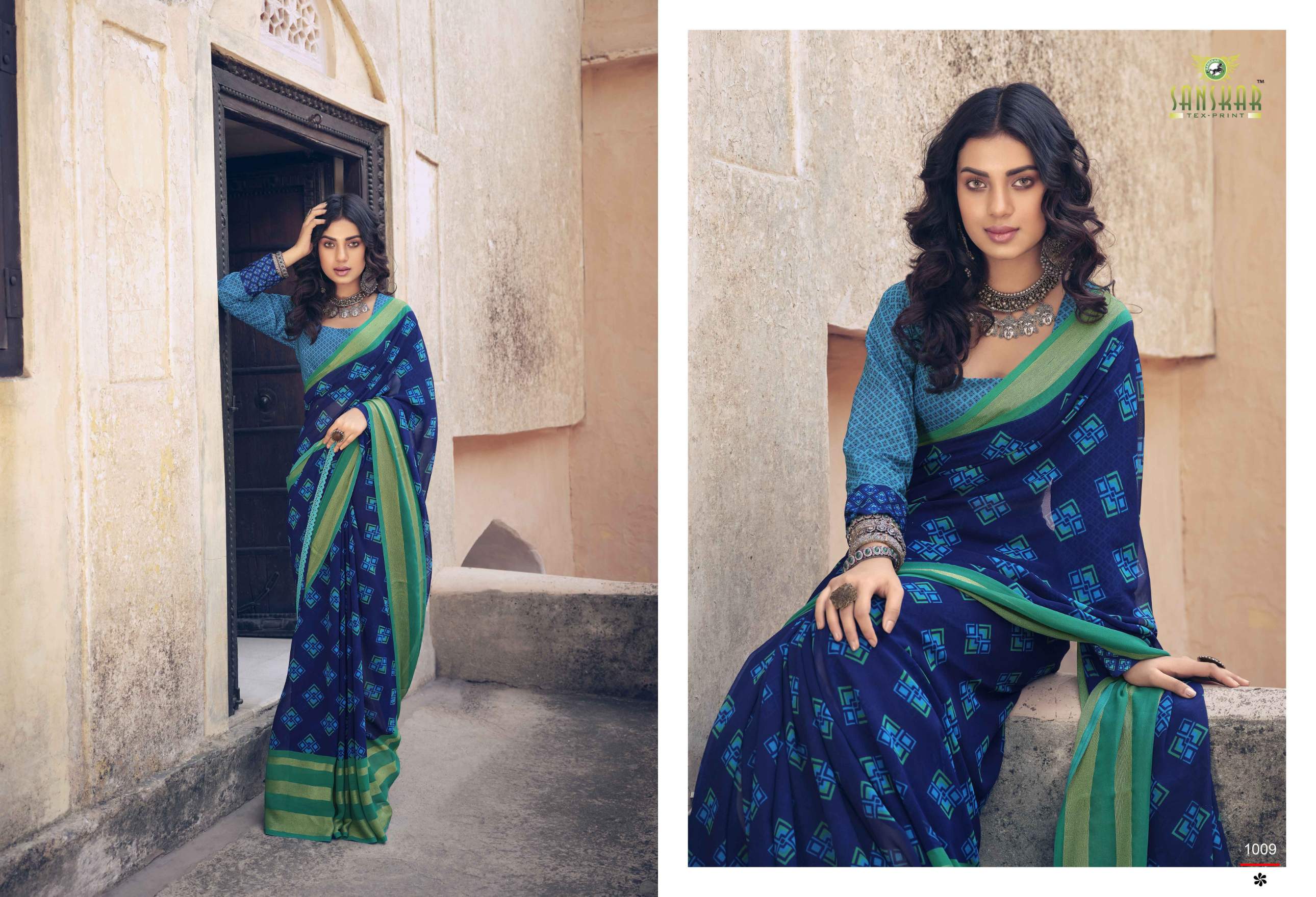 Sanskar Utsah Printed Georegette Sarees Catalog