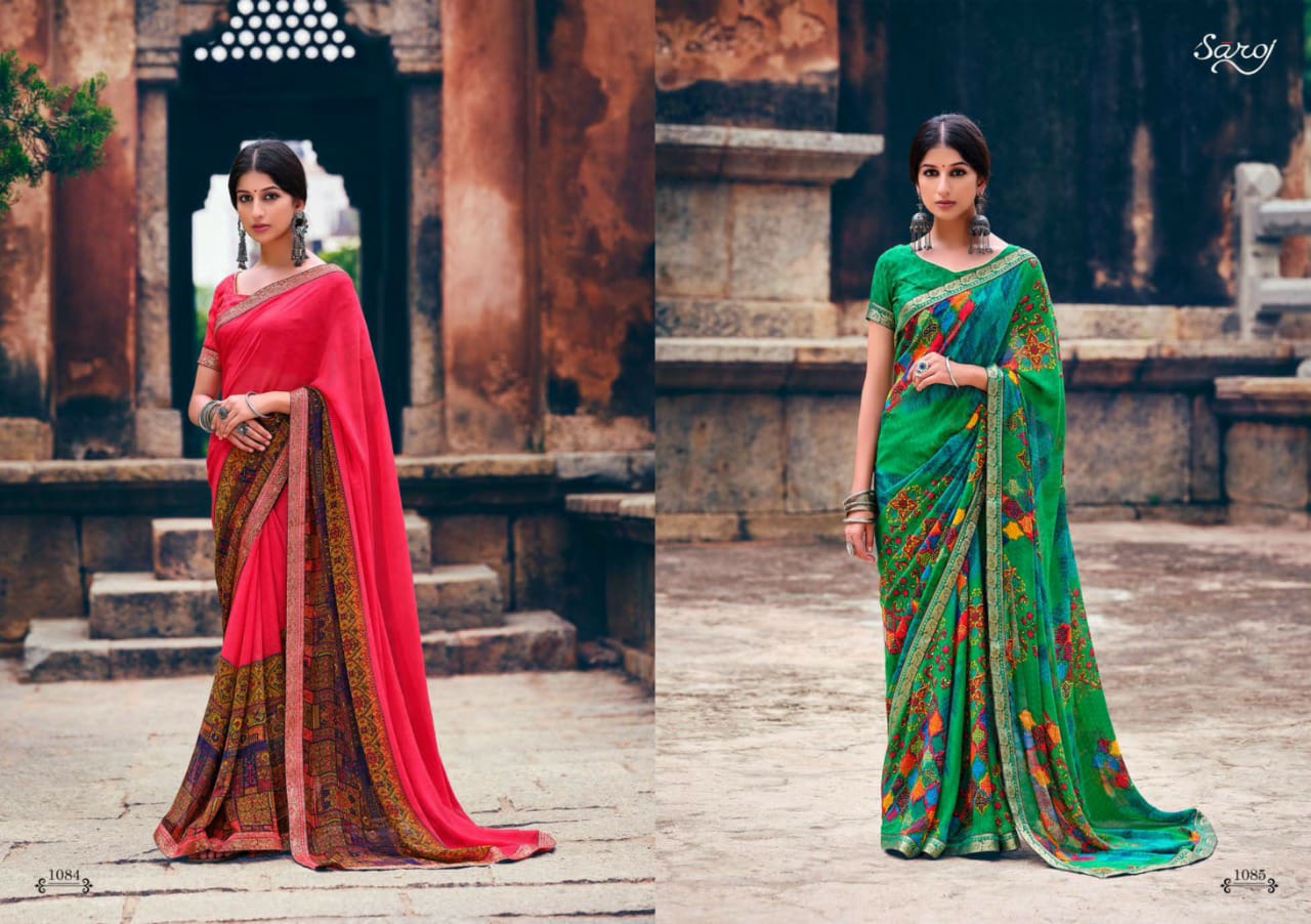 Saroj Gorgeous Vol 3 Casual Wear Printed Sarees Collection
