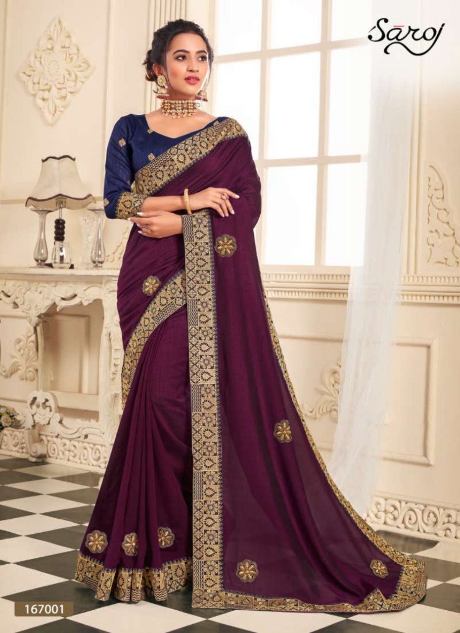 Saroj Suman Sandhya  Festive Wear Saree Catalog