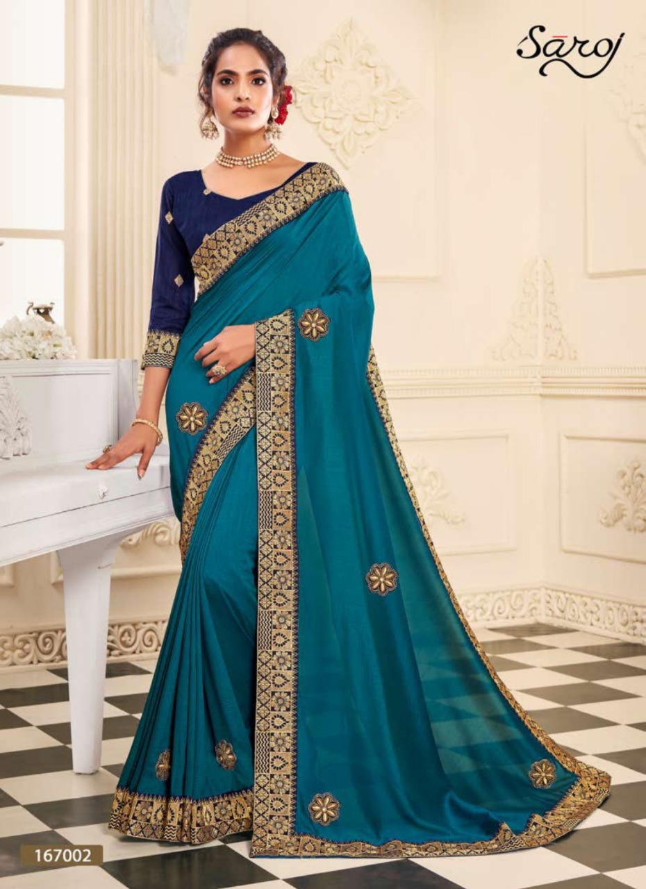 Saroj Suman Sandhya  Festive Wear Saree Catalog