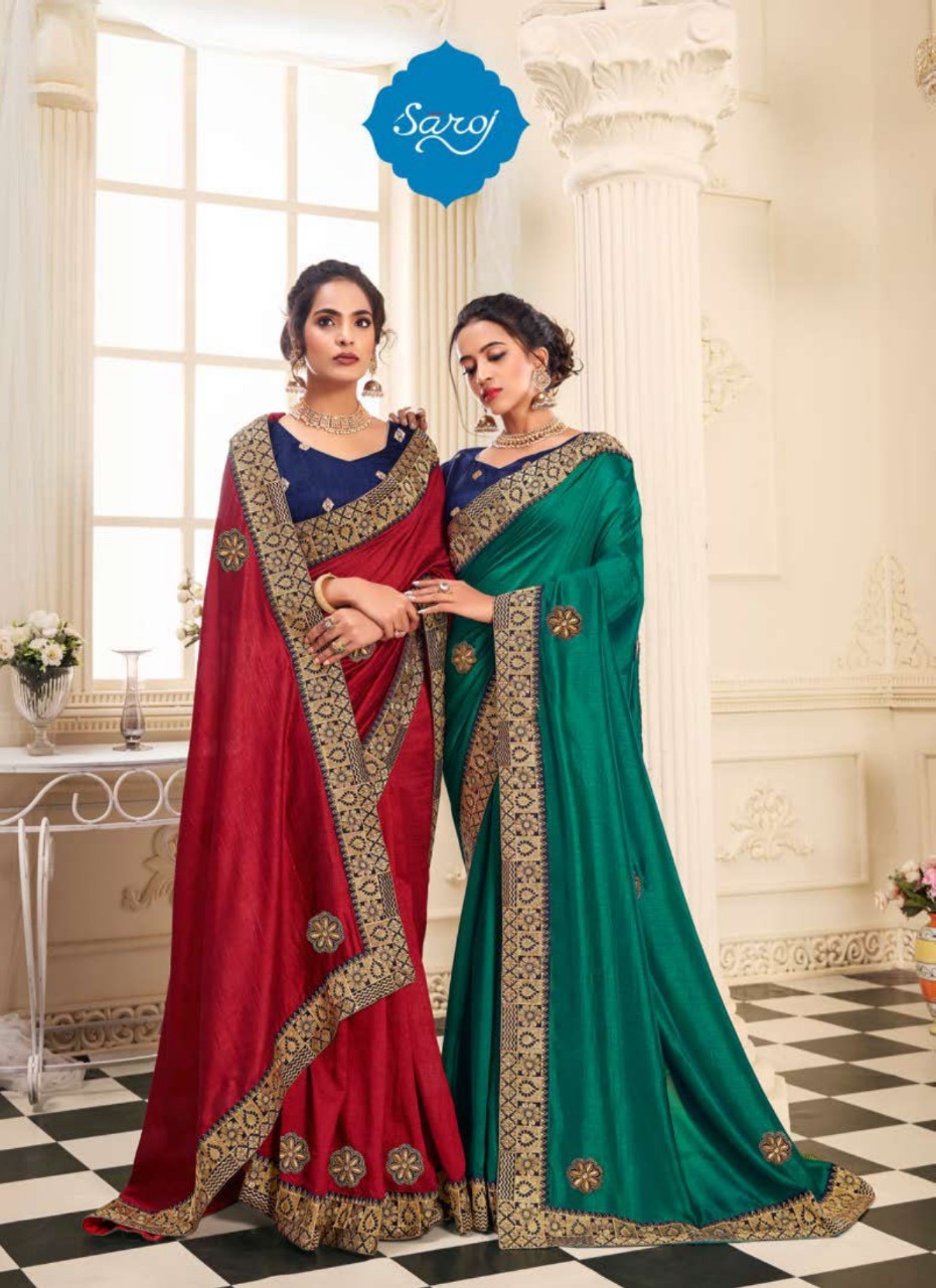 Saroj Suman Sandhya  Festive Wear Saree Catalog