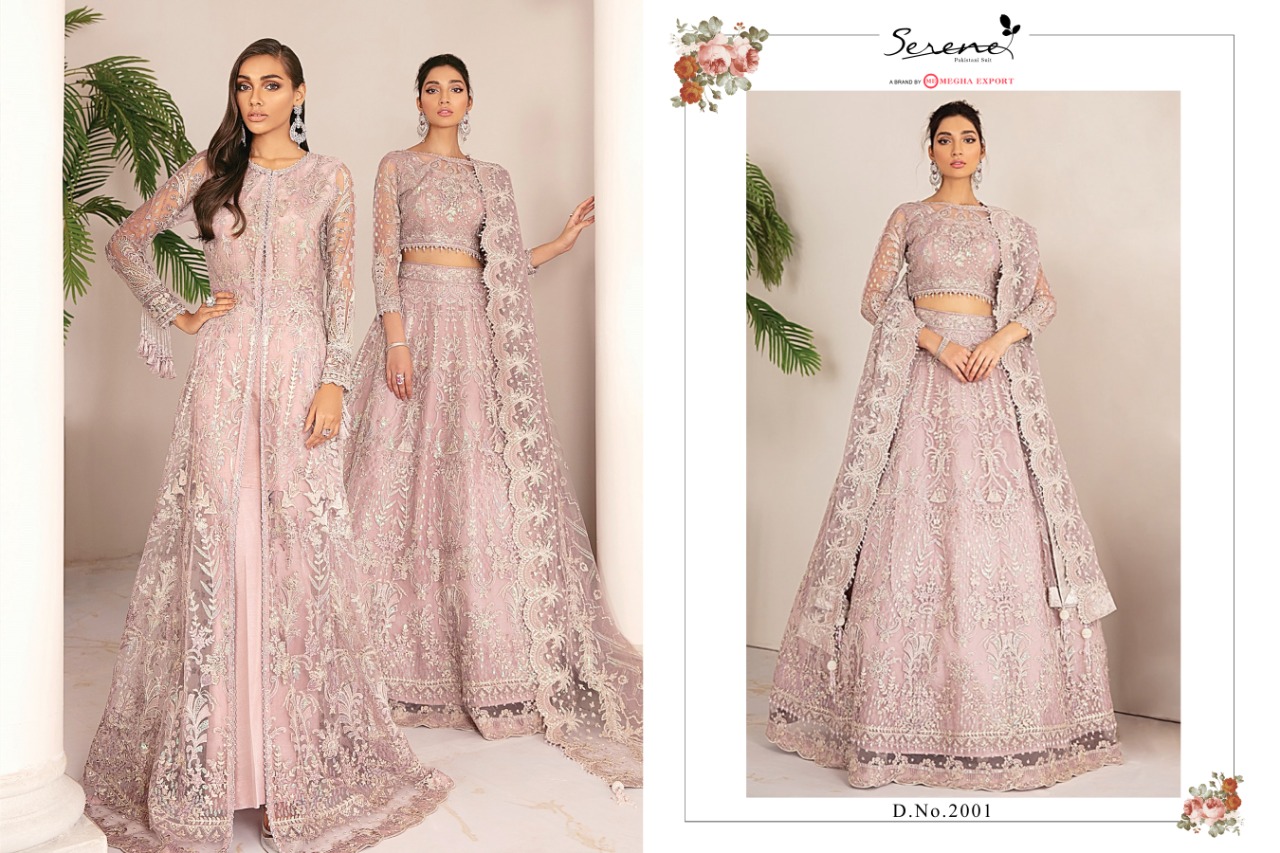 Serene Chantelle Net Designer Embroidery Pakistani Salwar Suits  Catalog