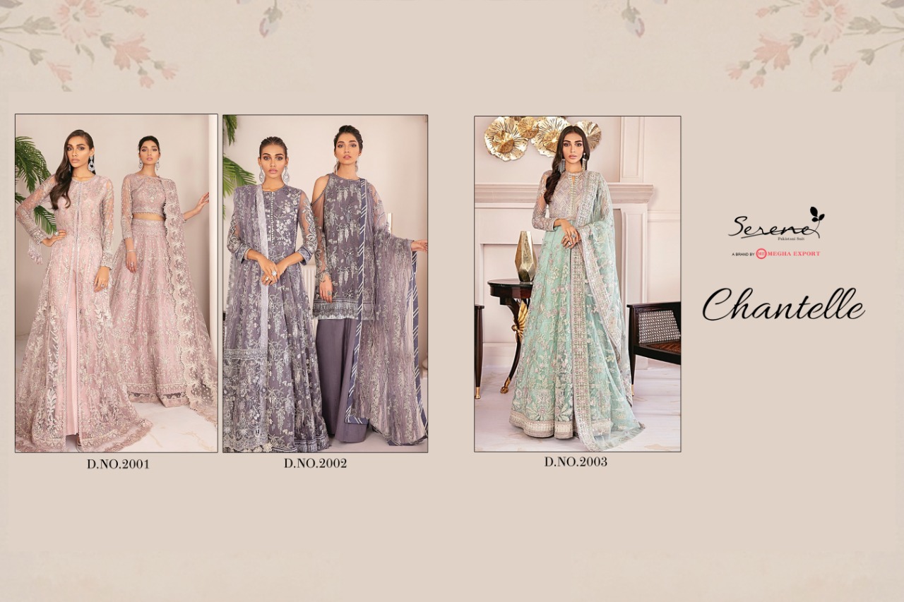 Serene Chantelle Net Designer Embroidery Pakistani Salwar Suits  Catalog