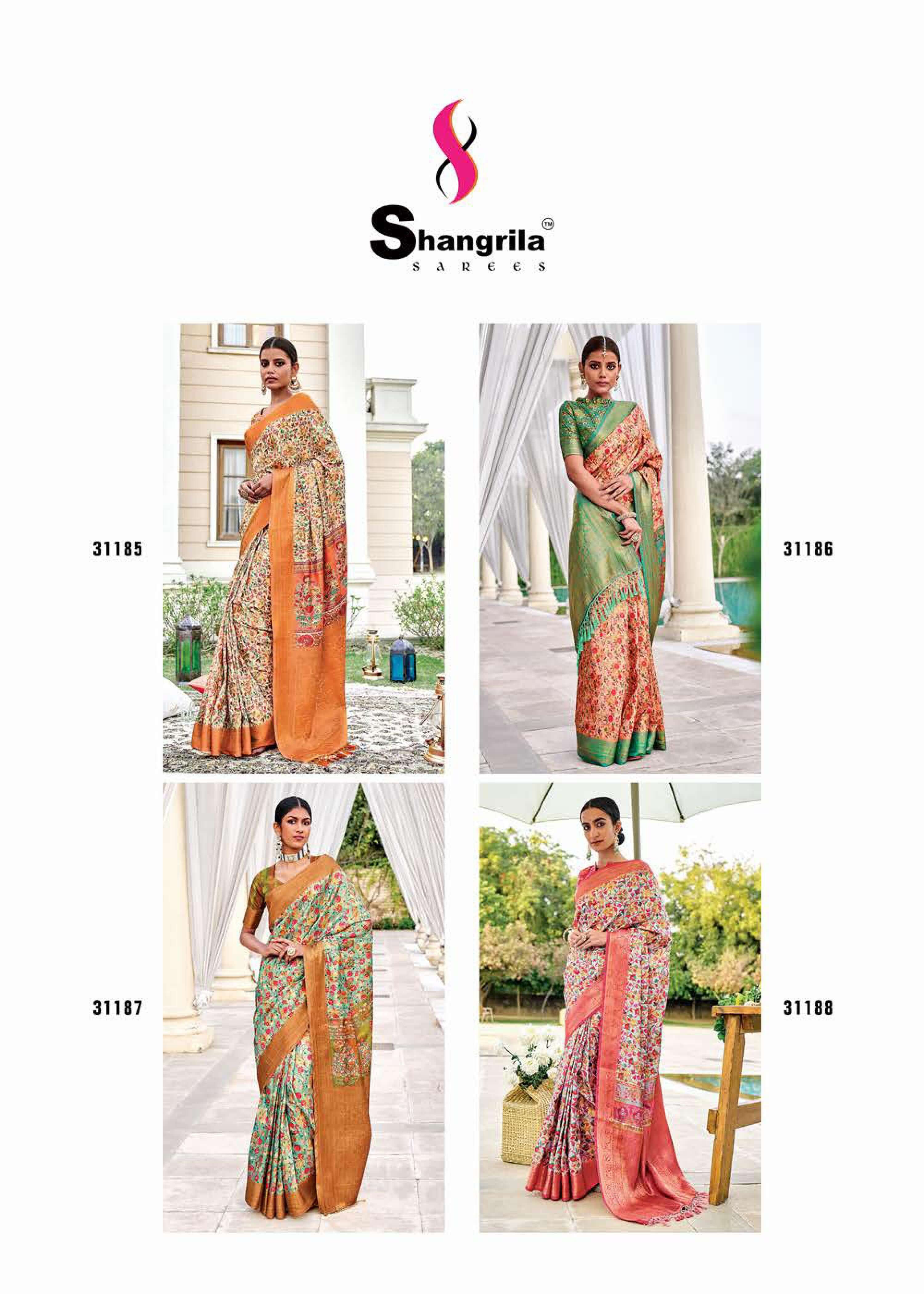 Shangrila Latika Digital Fancy Weaving Wedding Wear Sarees