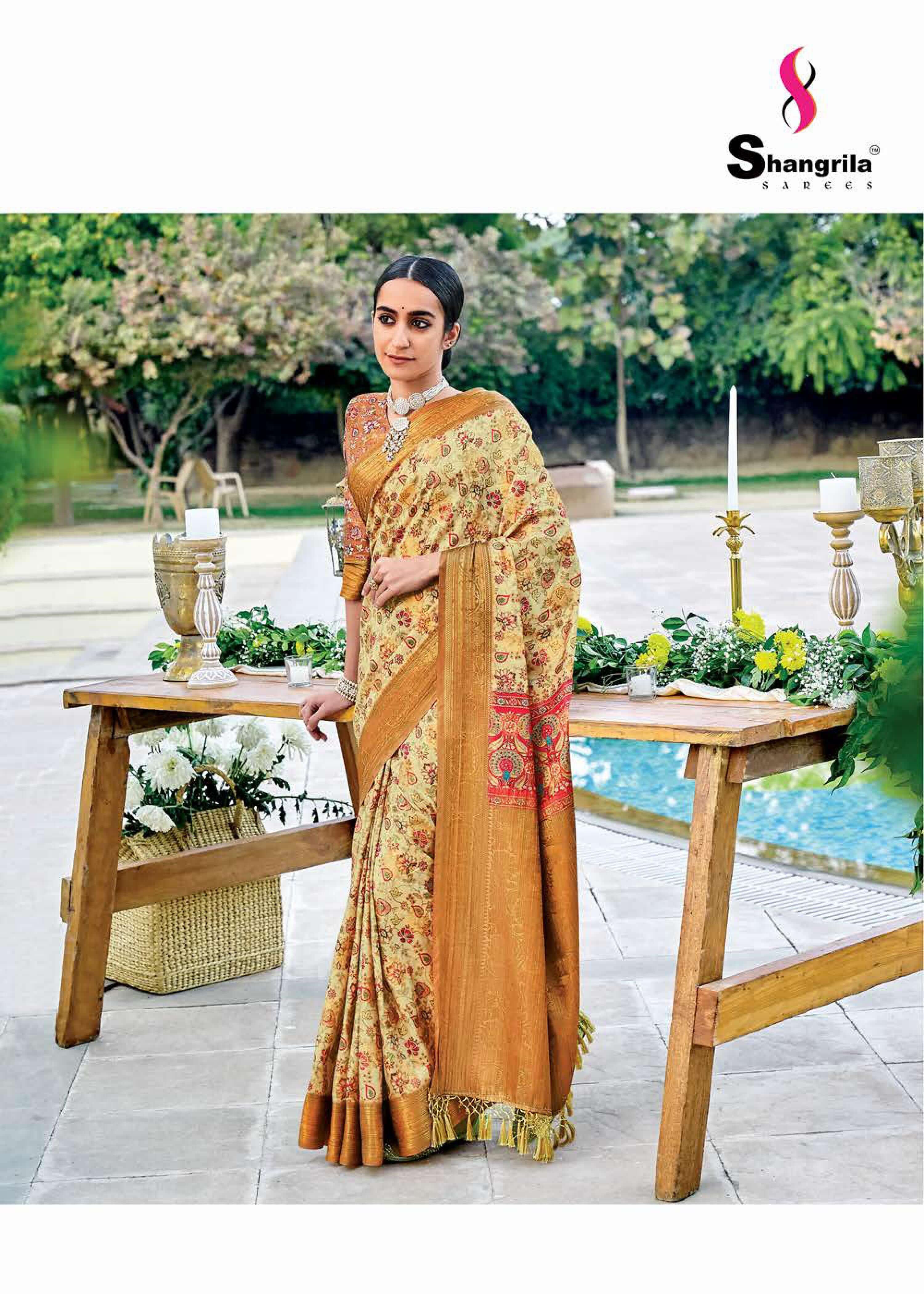 Shangrila Latika Digital Fancy Weaving Wedding Wear Sarees