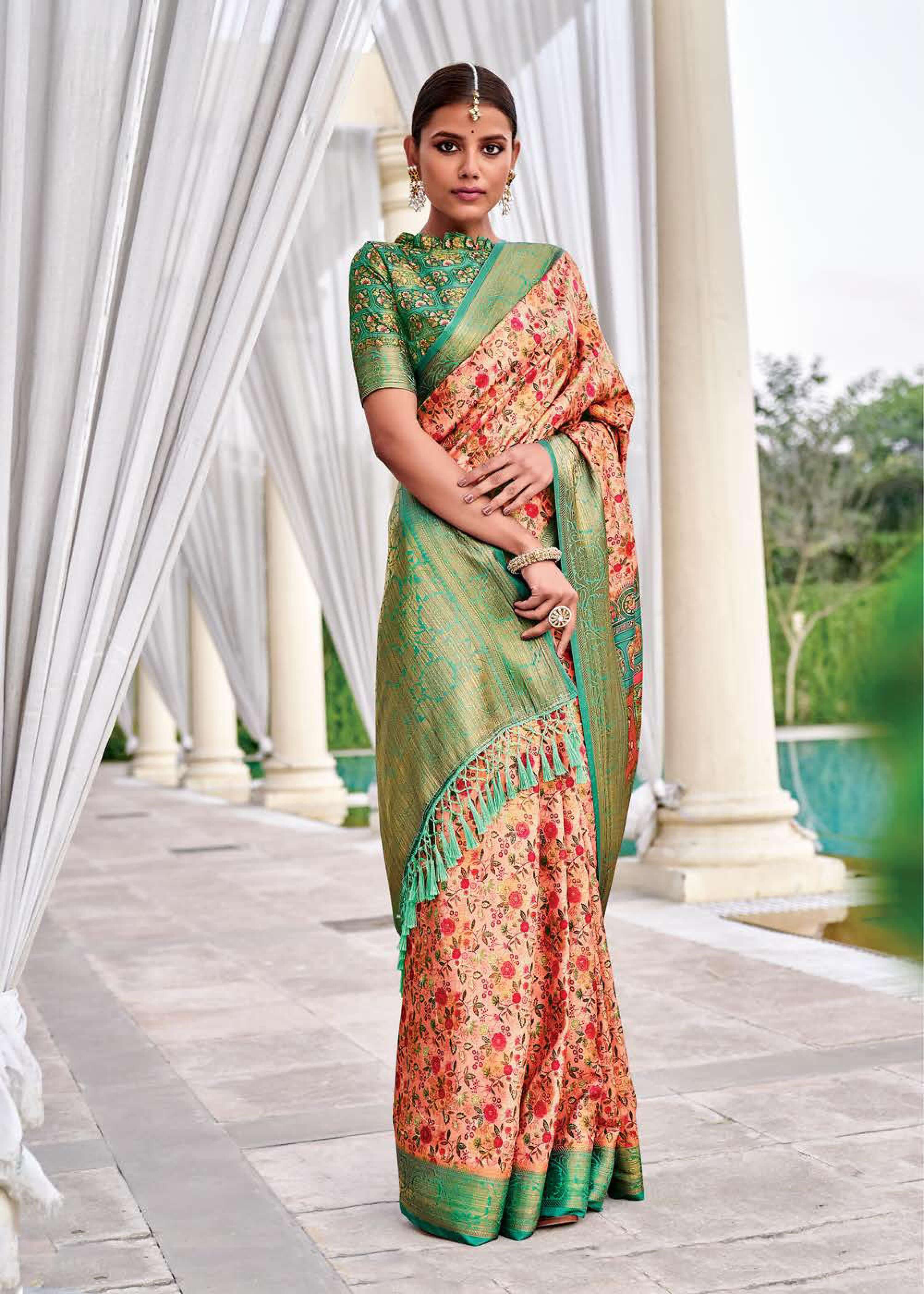 Shangrila Latika Digital Fancy Weaving Wedding Wear Sarees