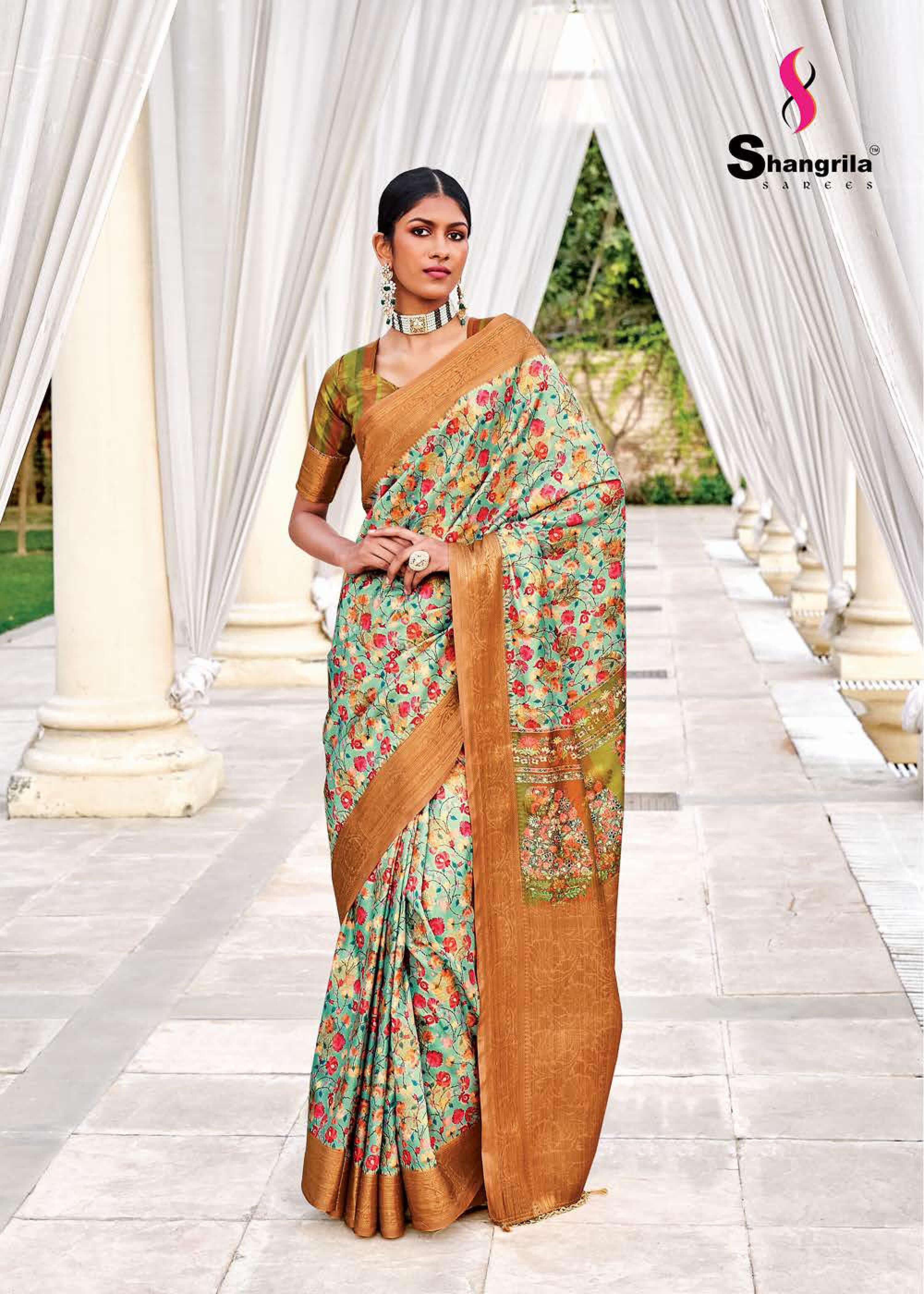 Shangrila Latika Digital Fancy Weaving Wedding Wear Sarees