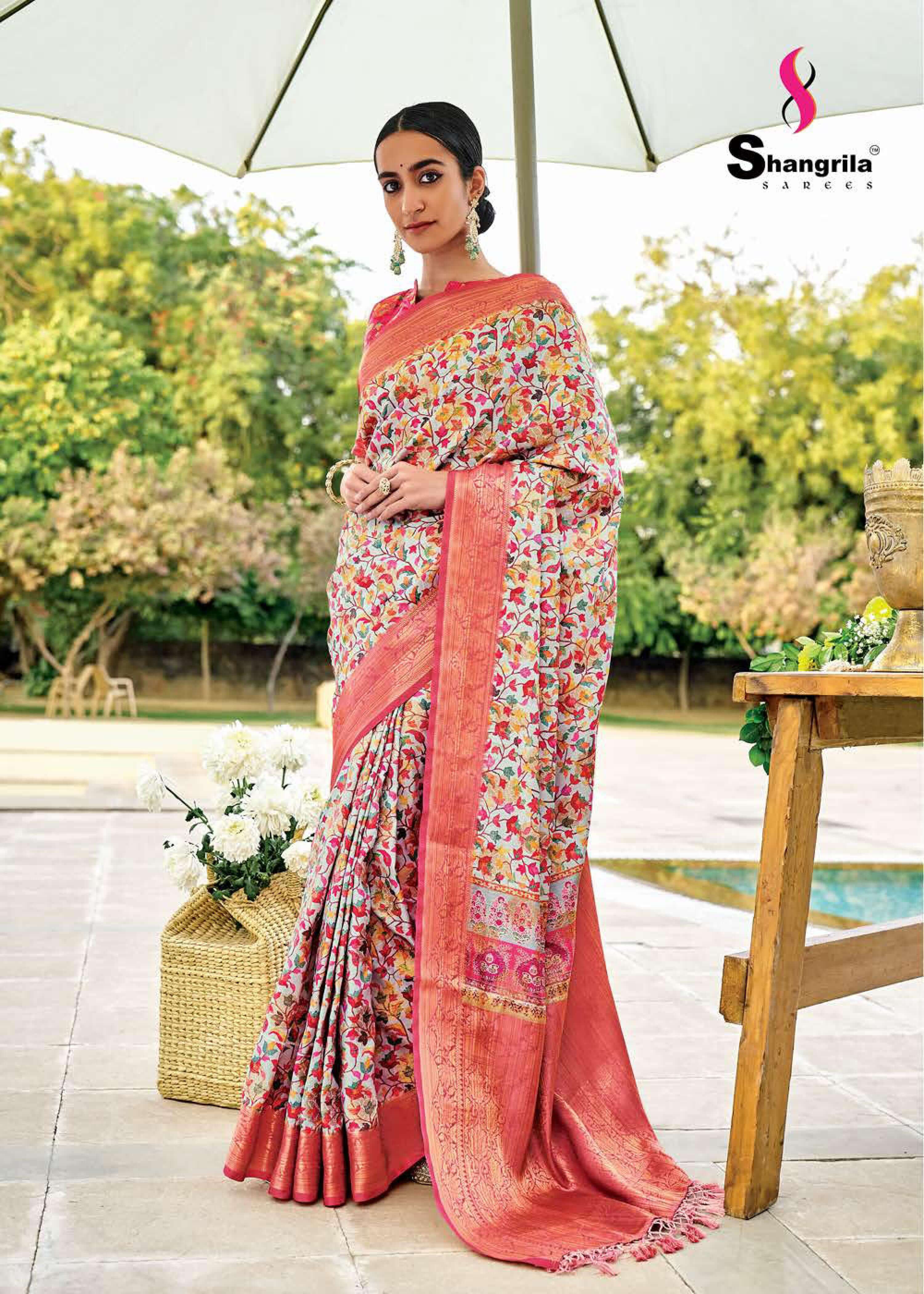 Shangrila Latika Digital Fancy Weaving Wedding Wear Sarees