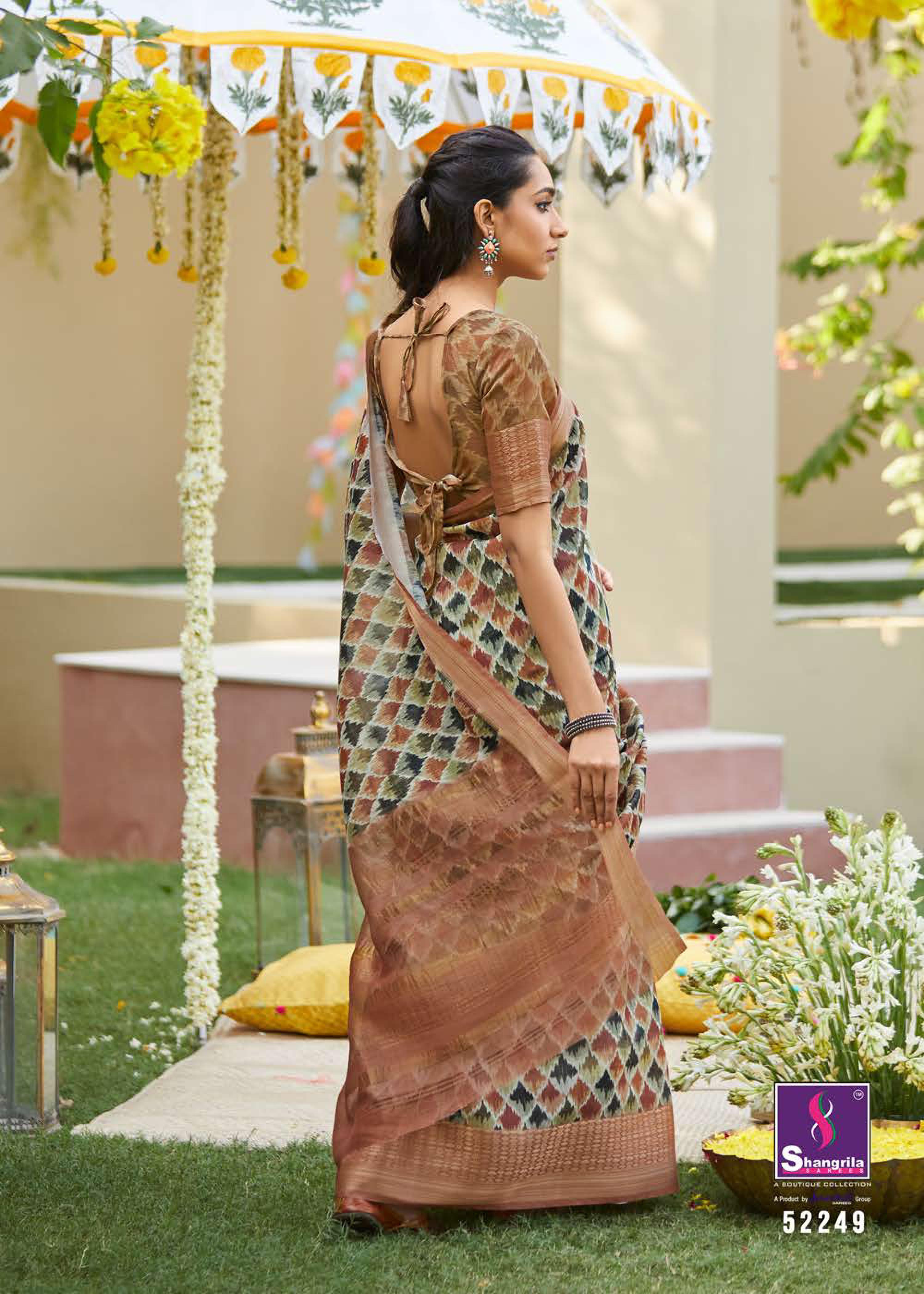 Shangrila Niharika Digital Designer Linen Saree  Catalogue