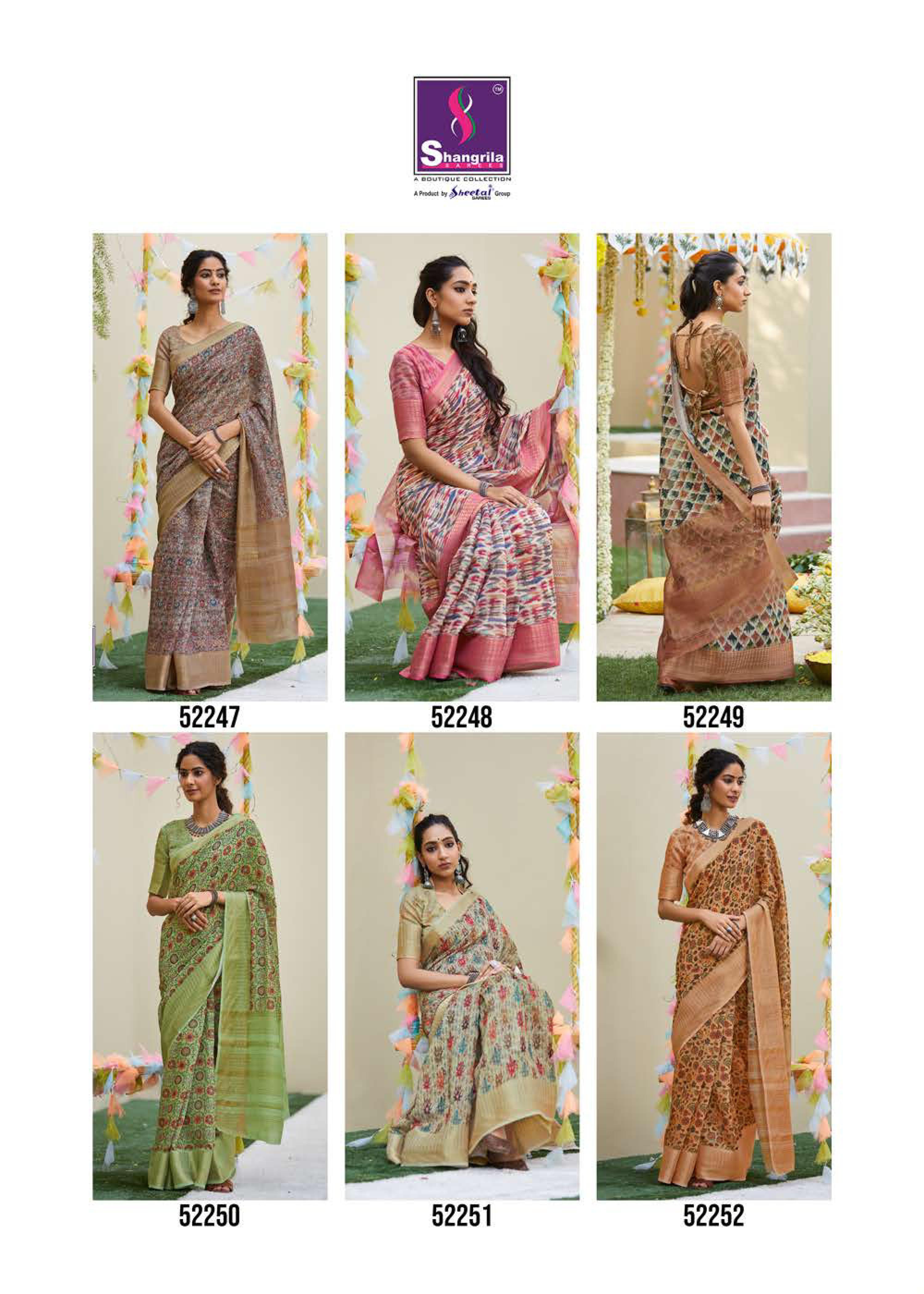 Shangrila Niharika Digital Designer Linen Saree  Catalogue
