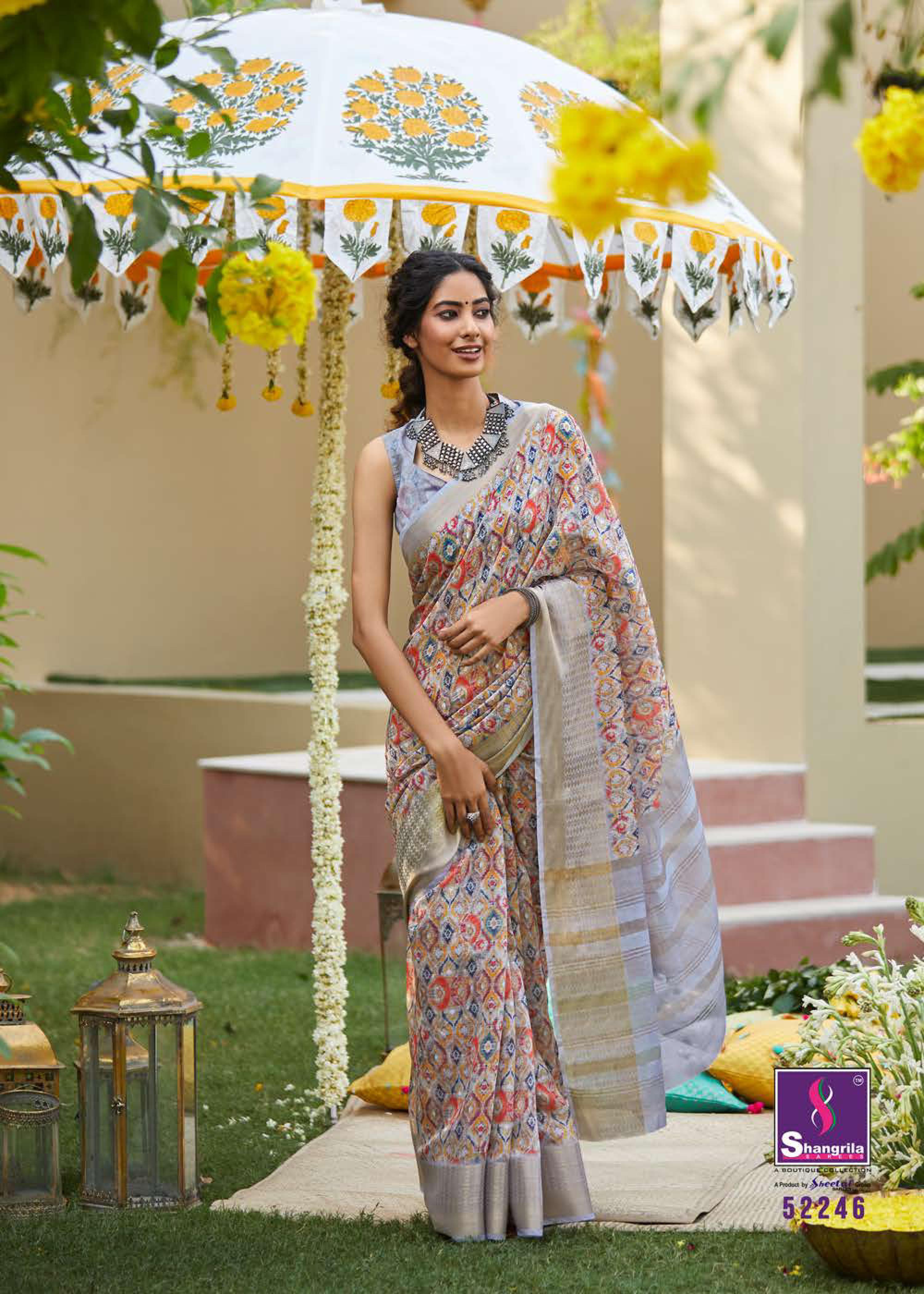 Shangrila Niharika Digital Designer Linen Saree  Catalogue