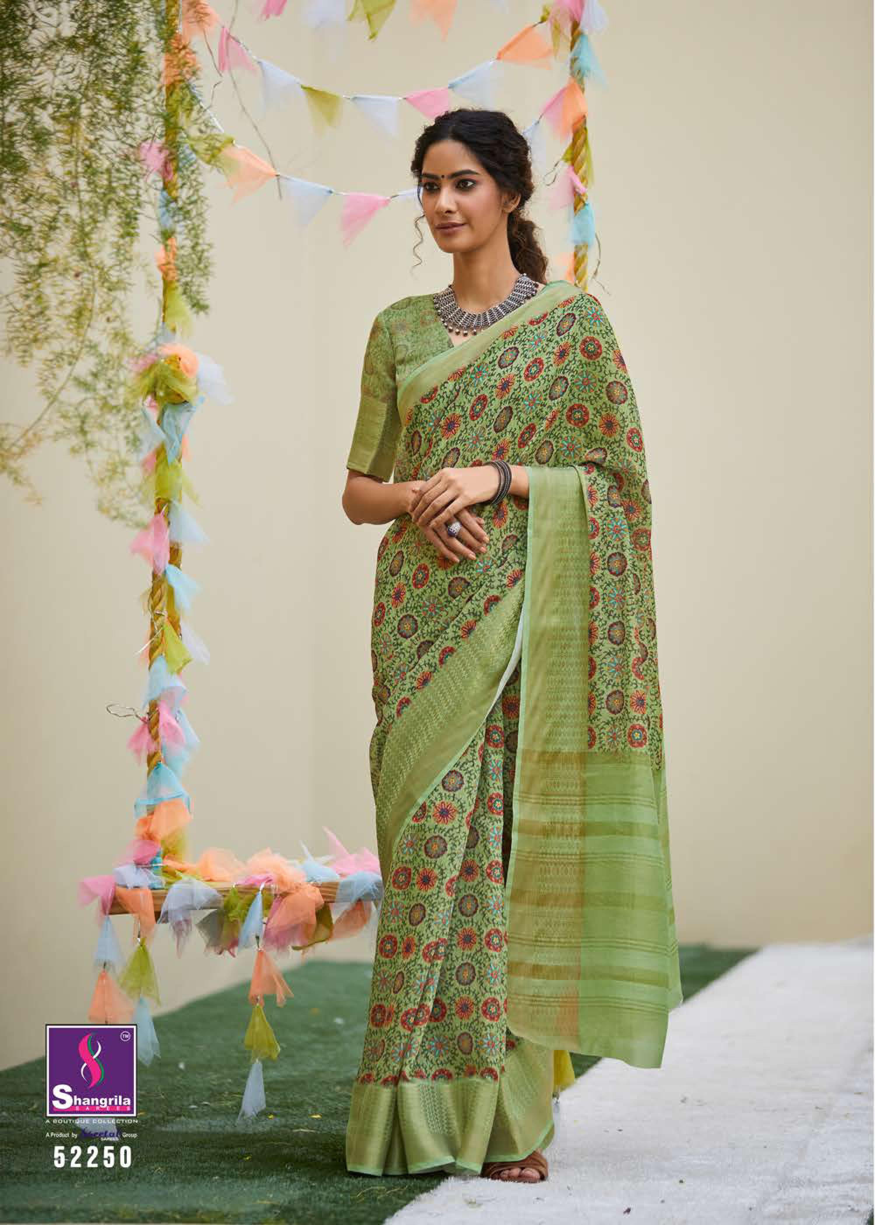 Shangrila Niharika Digital Designer Linen Saree  Catalogue