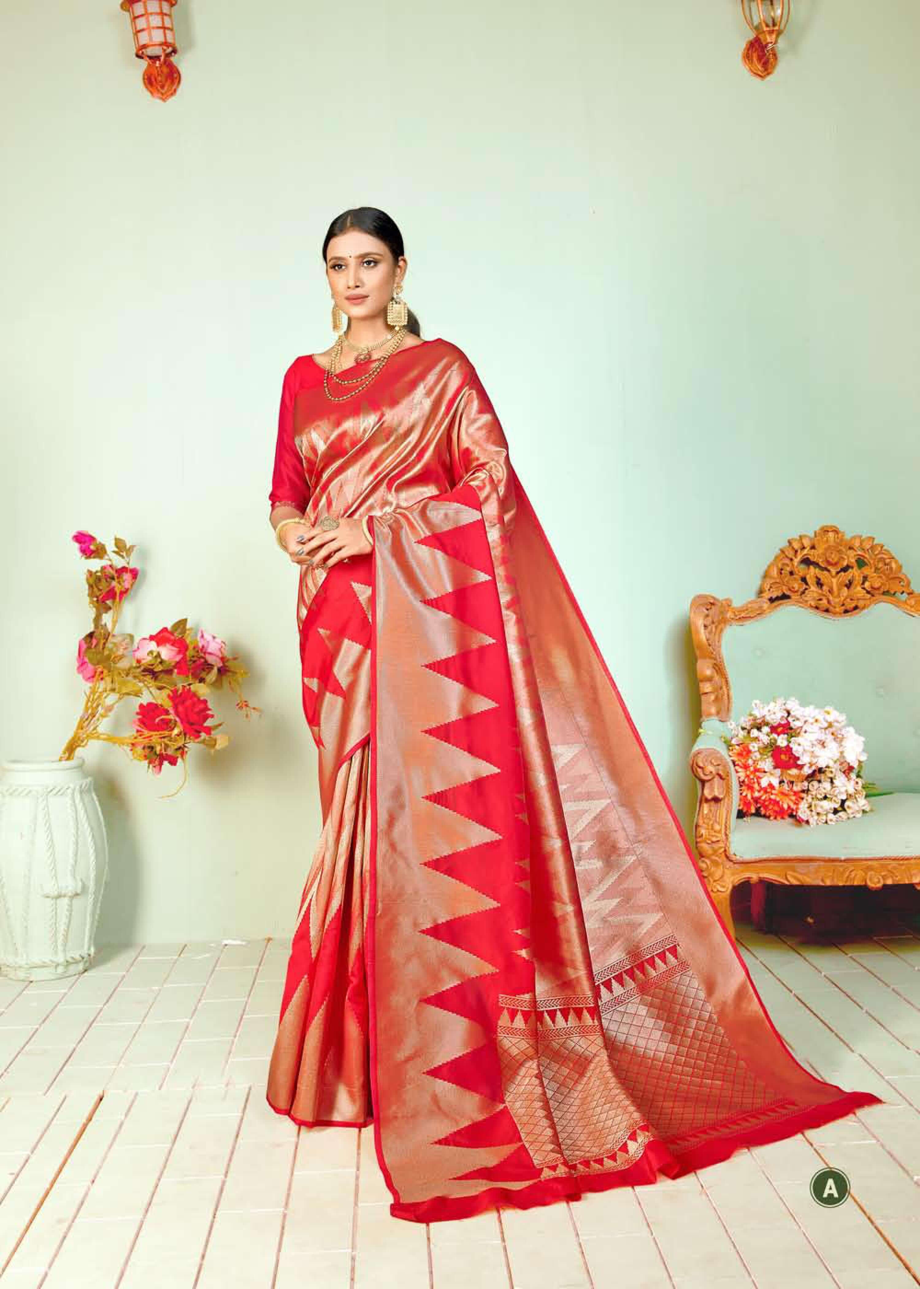 Shangrila Parvati Silk Designer Zari Weaving Saree Catalog