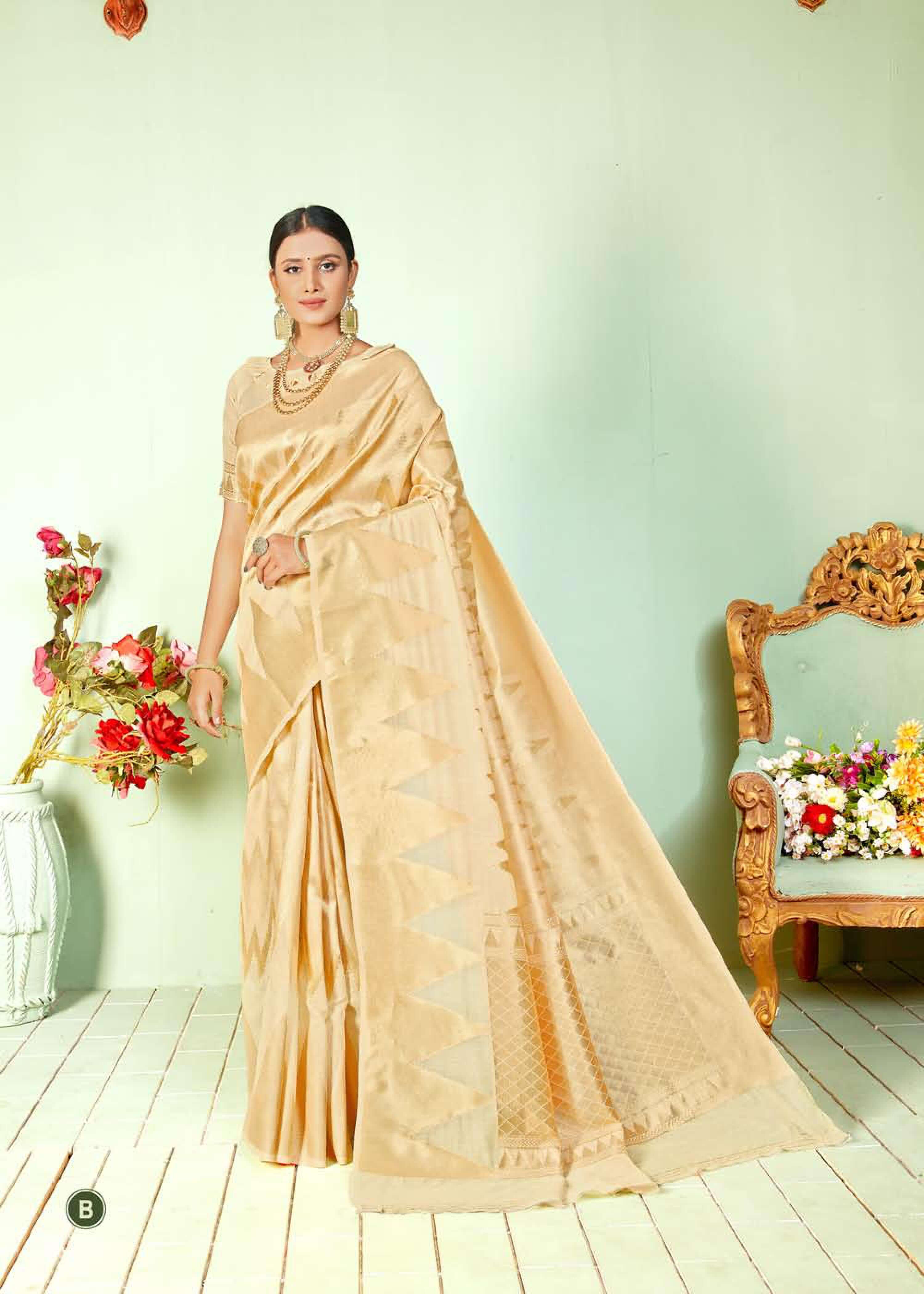 Shangrila Parvati Silk Designer Zari Weaving Saree Catalog