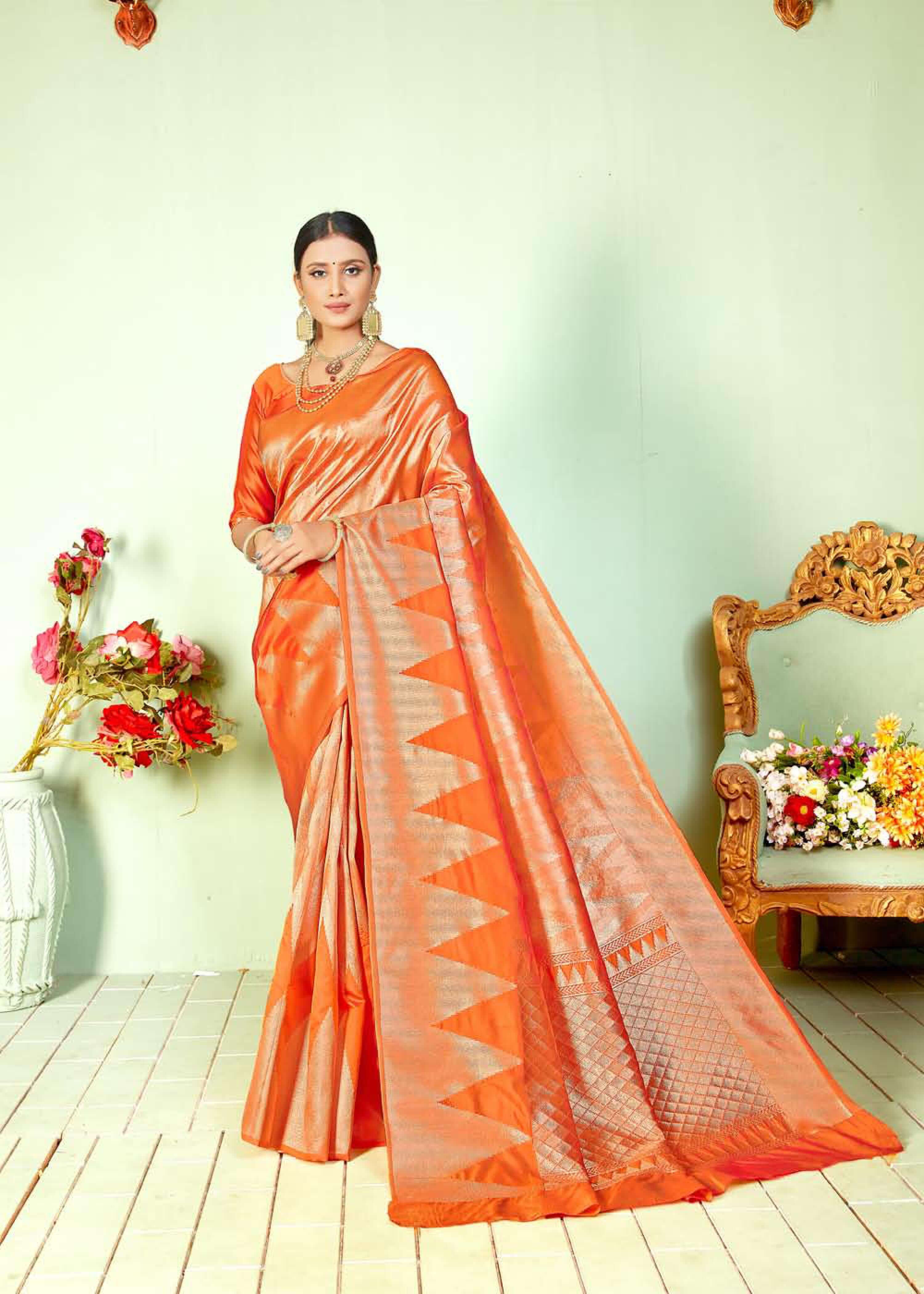 Shangrila Parvati Silk Designer Zari Weaving Saree Catalog