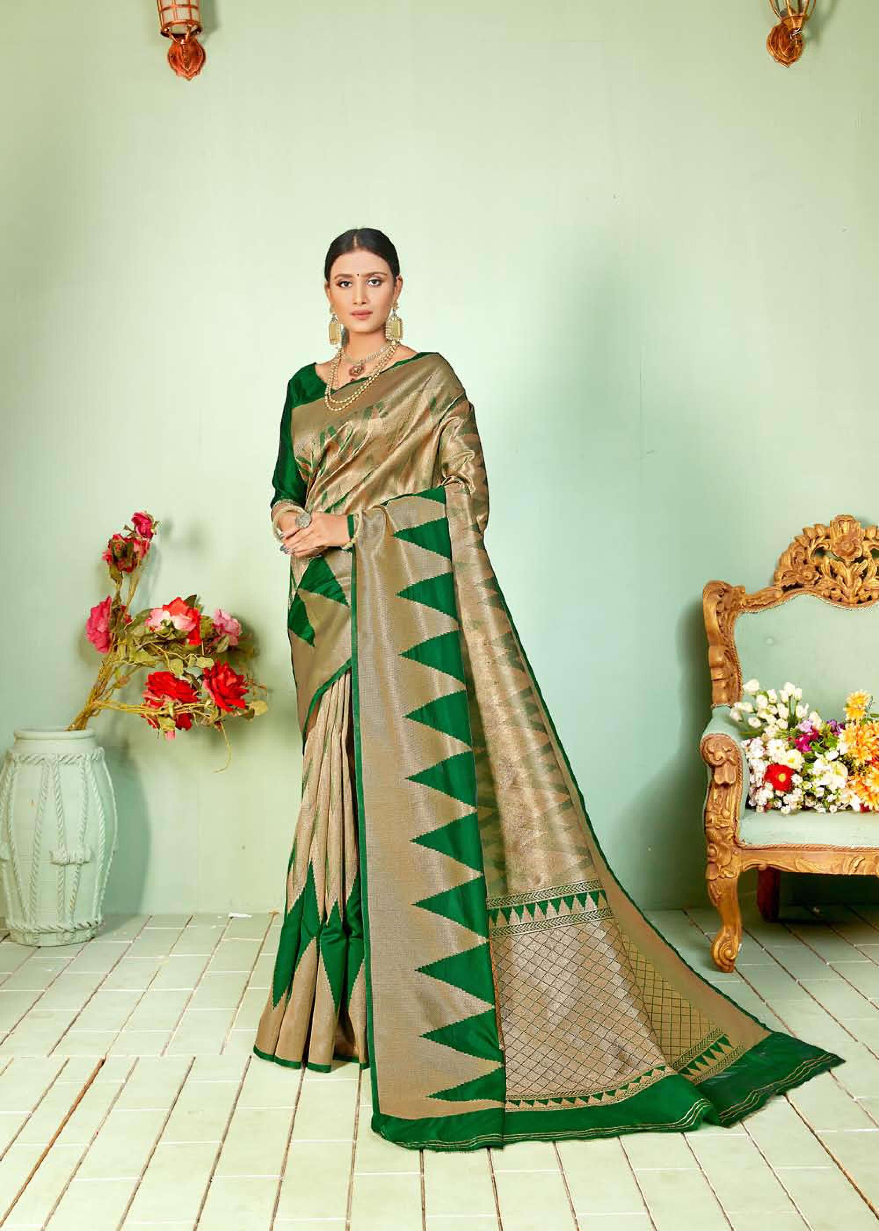 Shangrila Parvati Silk Designer Zari Weaving Saree Catalog