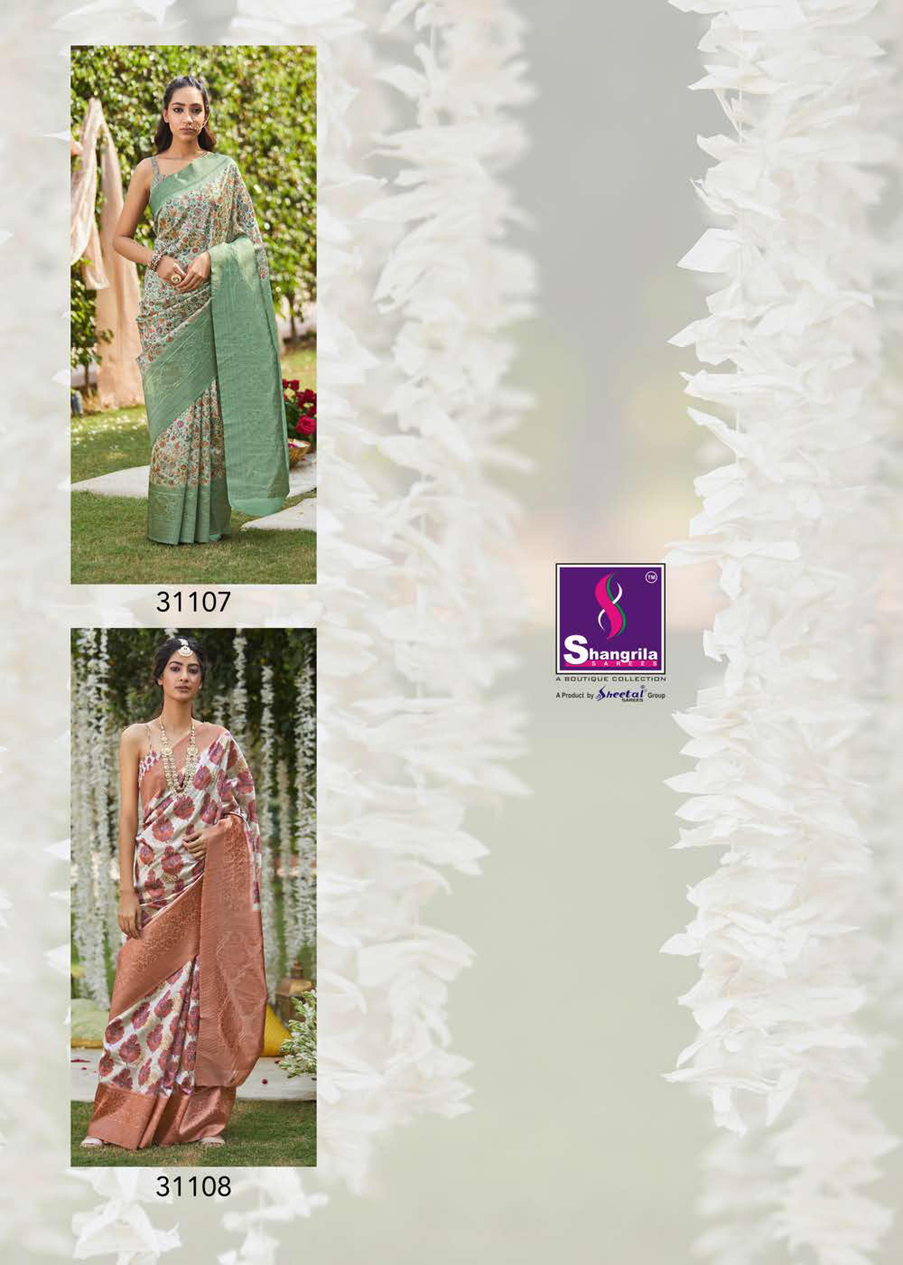 Shangrila Rich Kashmiri Digital Designer Ethnic Wear Saree Catalog