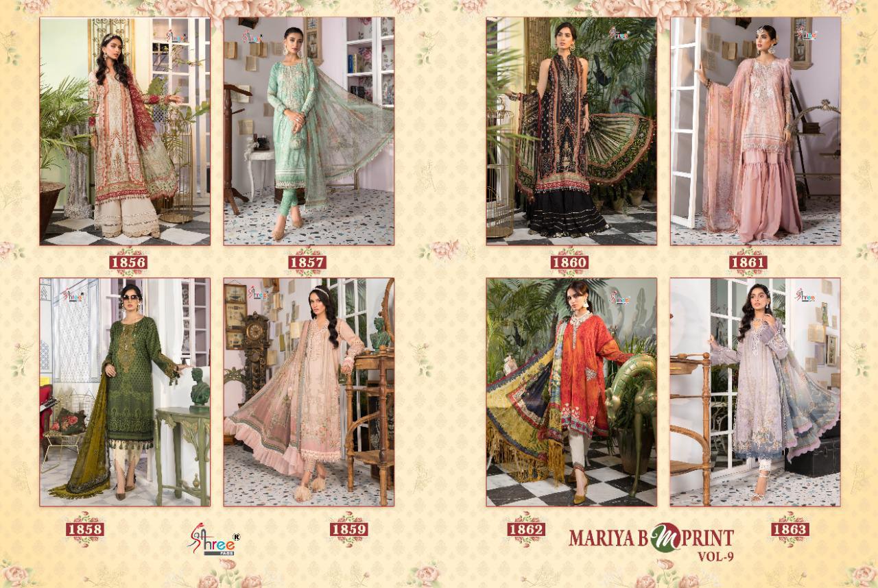 Shree Mariya B Mprint Vol  9 Pakistani Salwar Suits  Catalog